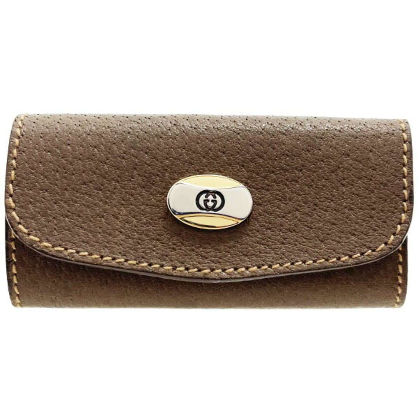 Gucci key case, leather, 98 12 001, old ring, holder