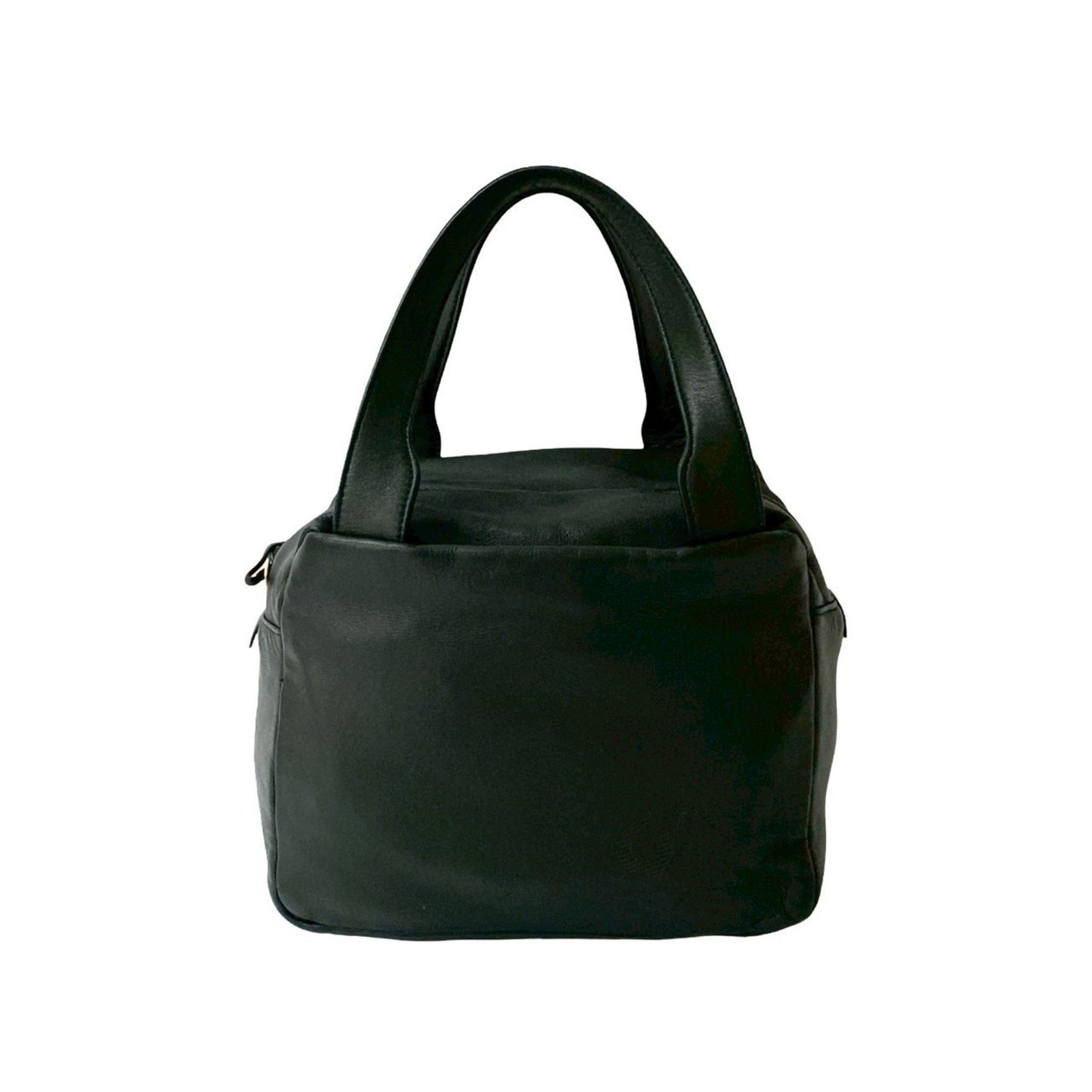 LOEWE Anagram Logo Nappa Leather Handbag/Mini Boston Bag in Dark