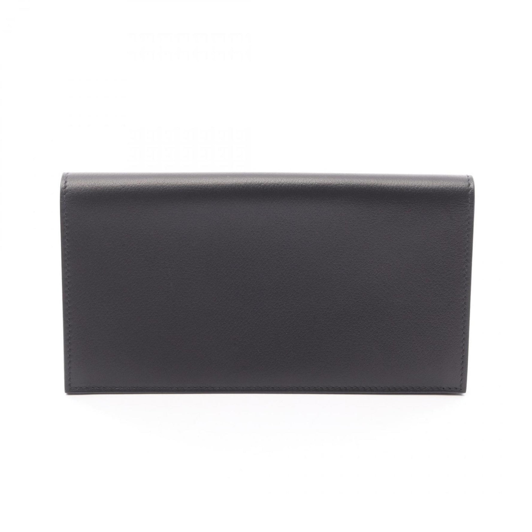 Hermes Hermès Citizen Twill Long Silkin Bifold Wallet Leather Evercolor