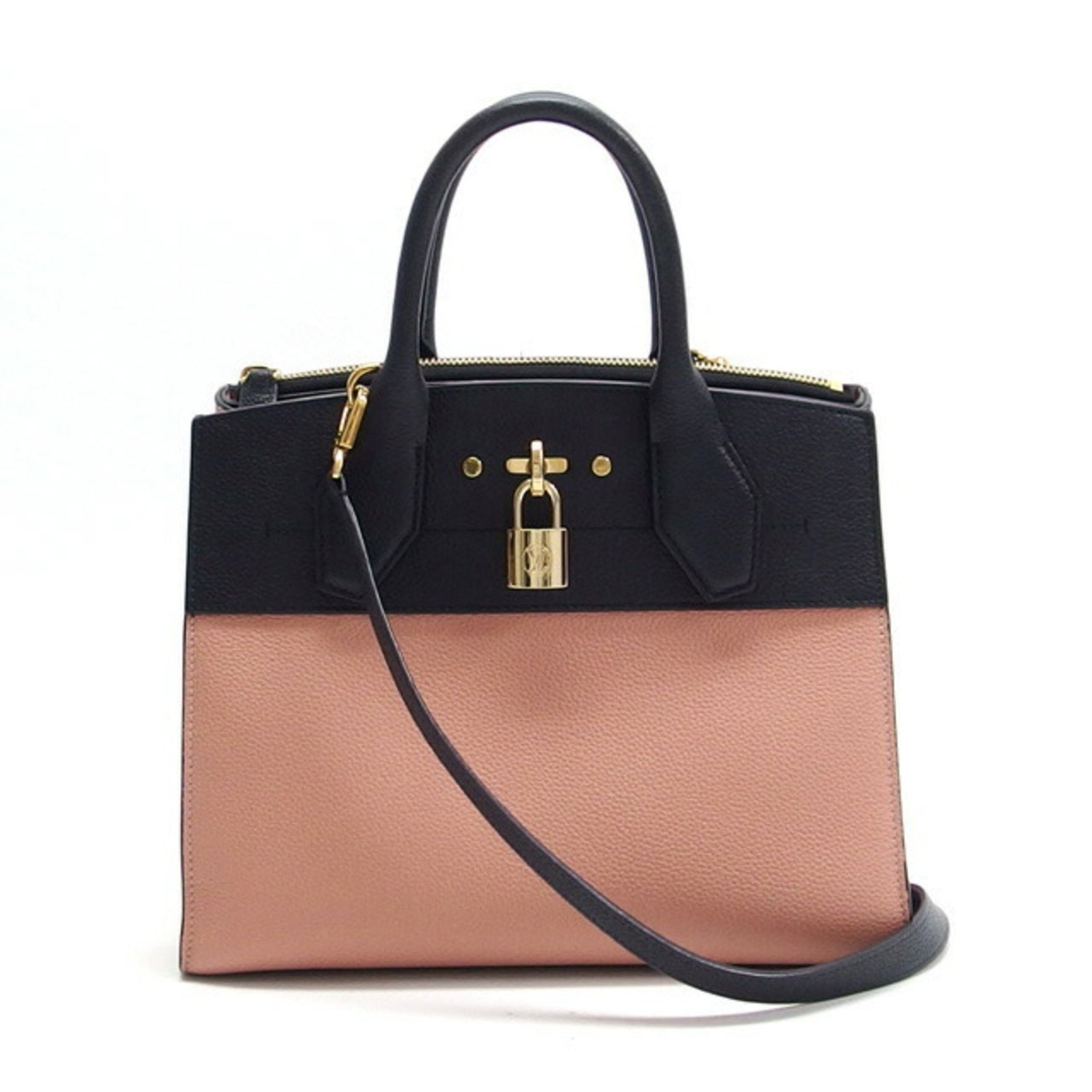 Louis Vuitton City Steamer PM handbag black pink