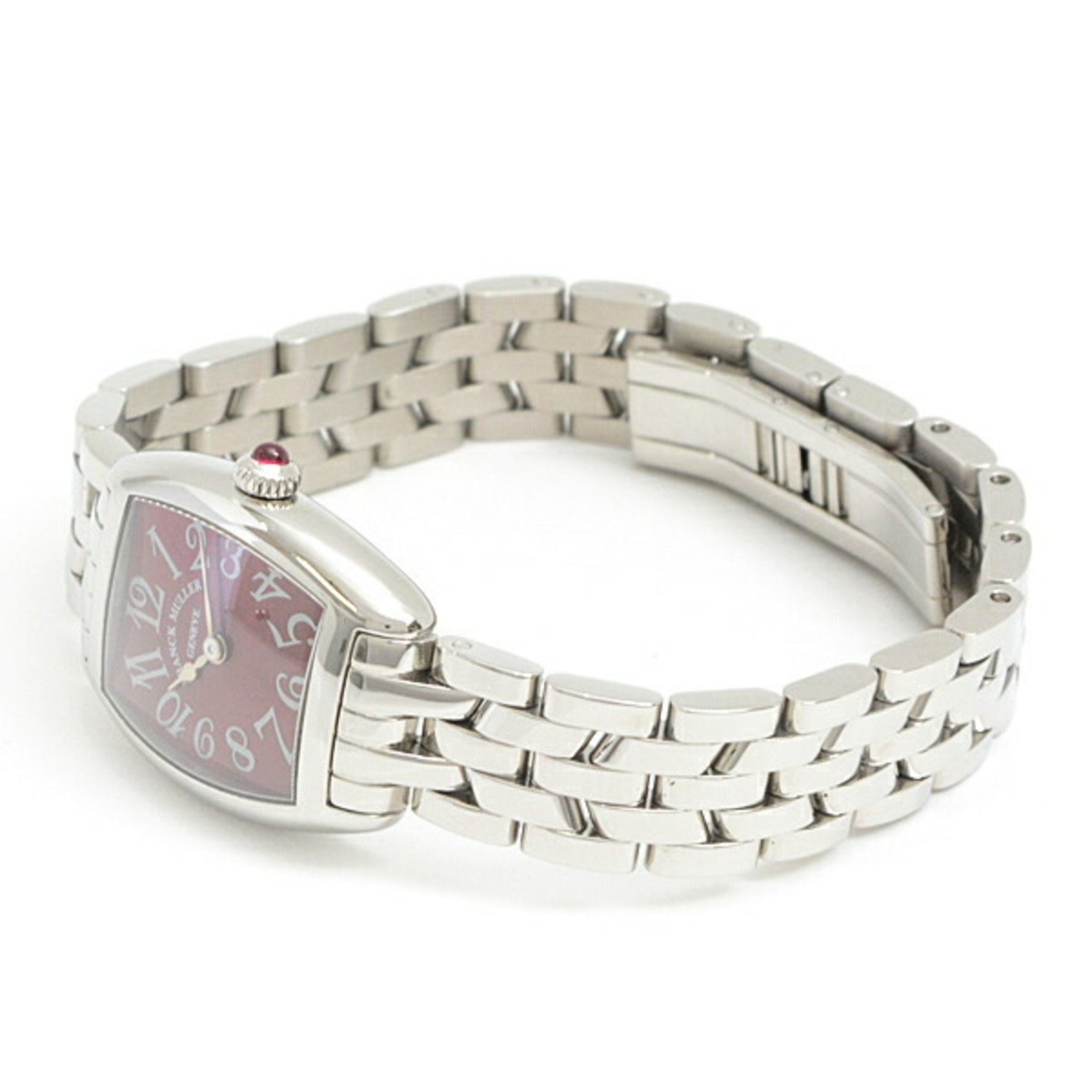 Franck Muller Watch Tono Curvex Intermediate Battery Operated Red Dial Stainless Steel FRANCK MULLER 2251