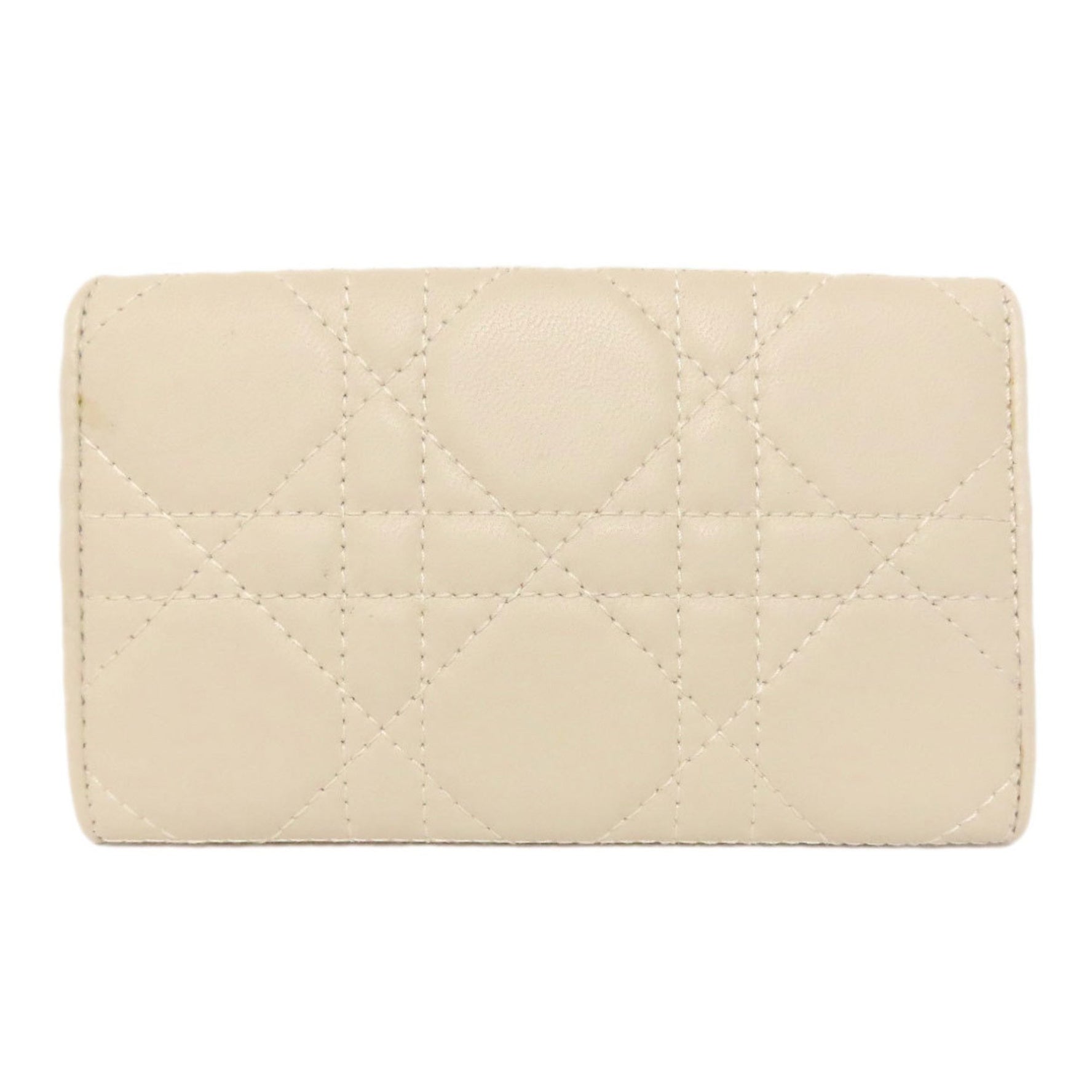 Christian Dior Cannage Key Case in Calfskin