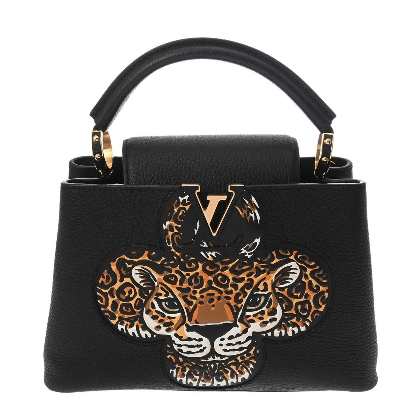 LOUIS VUITTON Capucines BB Tiger Taurillon Leather Handbag