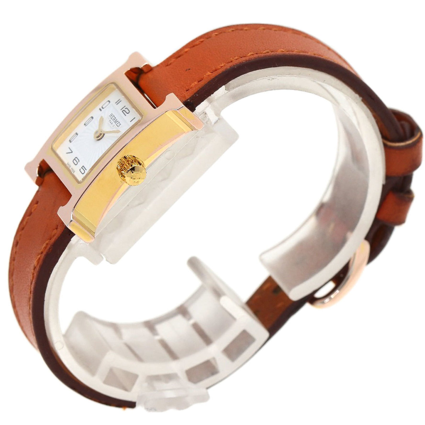 Hermes H Watch PGP Leather Ladies