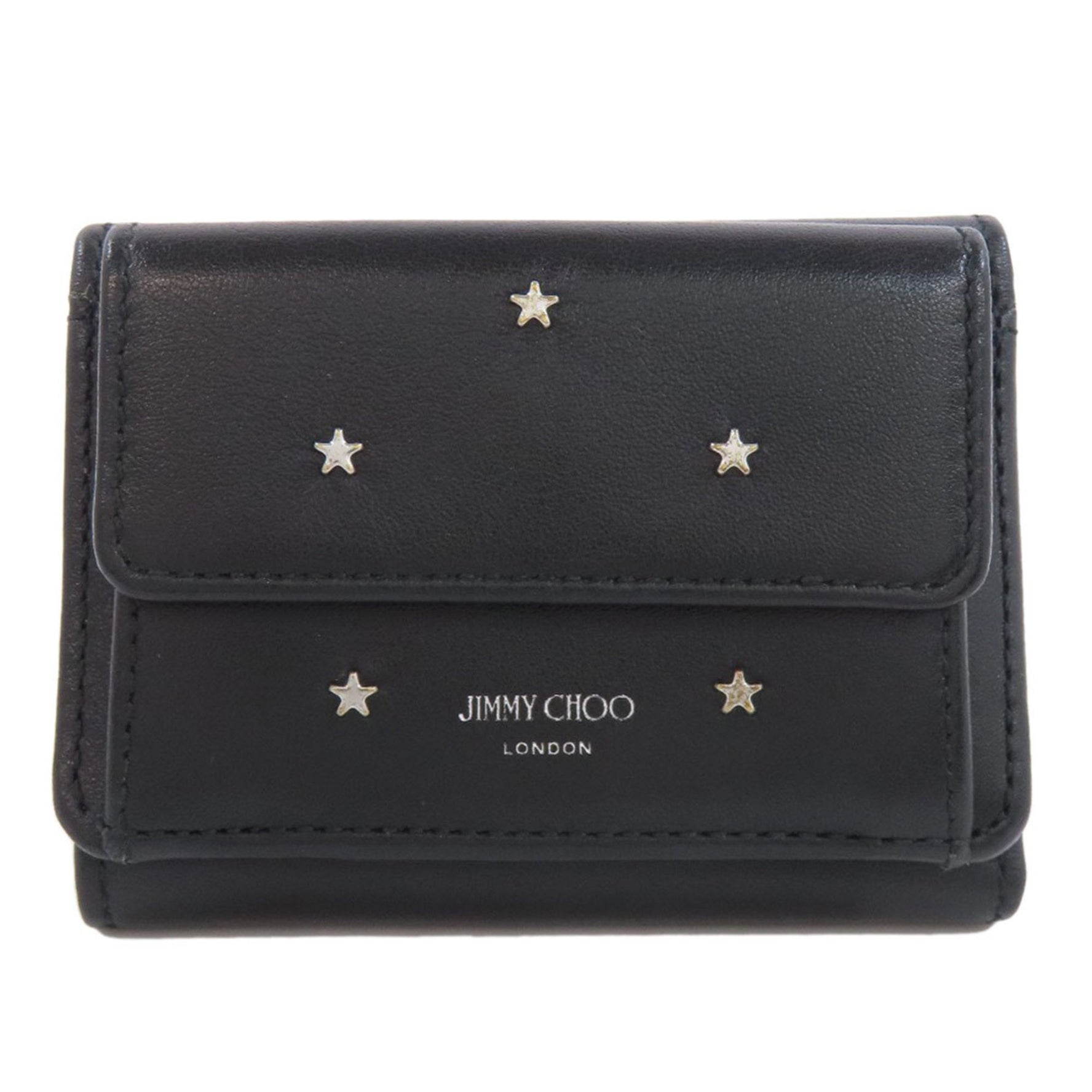Jimmy Choo Star Motif Bi-fold Wallet Leather