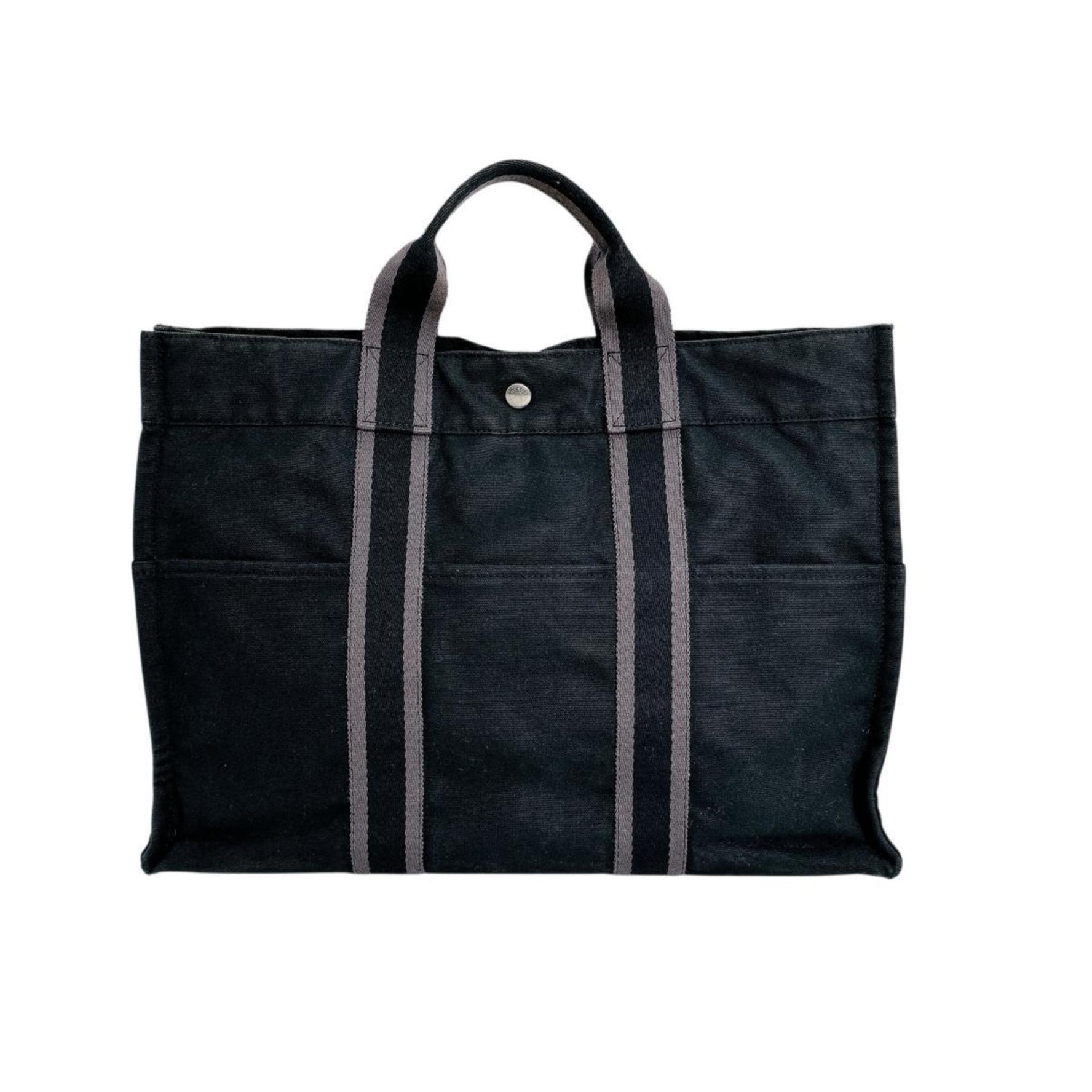 Hermes Tote Bag Handbag Canvas Foule MM
