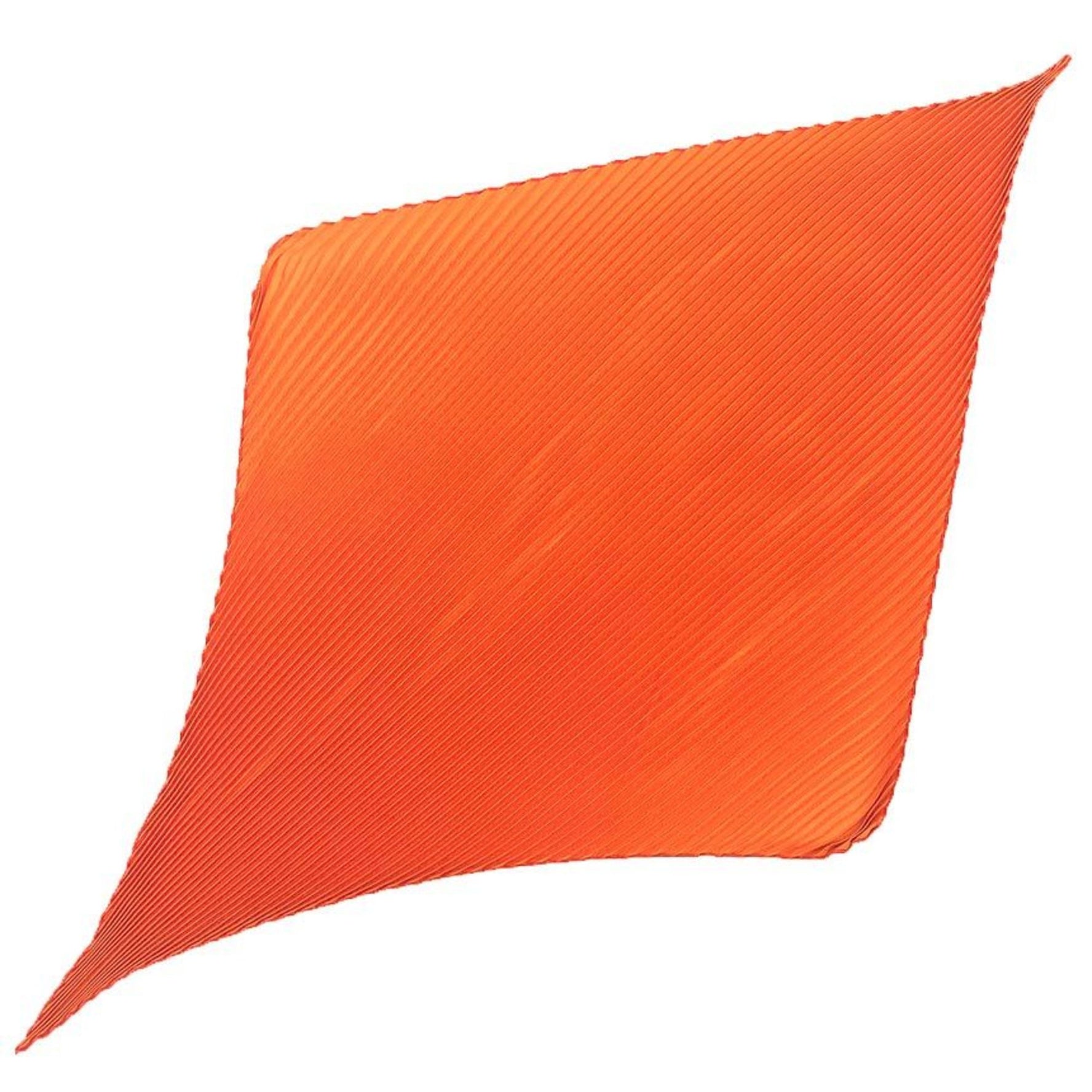 HERMES Pleated Scarf/Muffler, 100% Silk, Plissee Carre