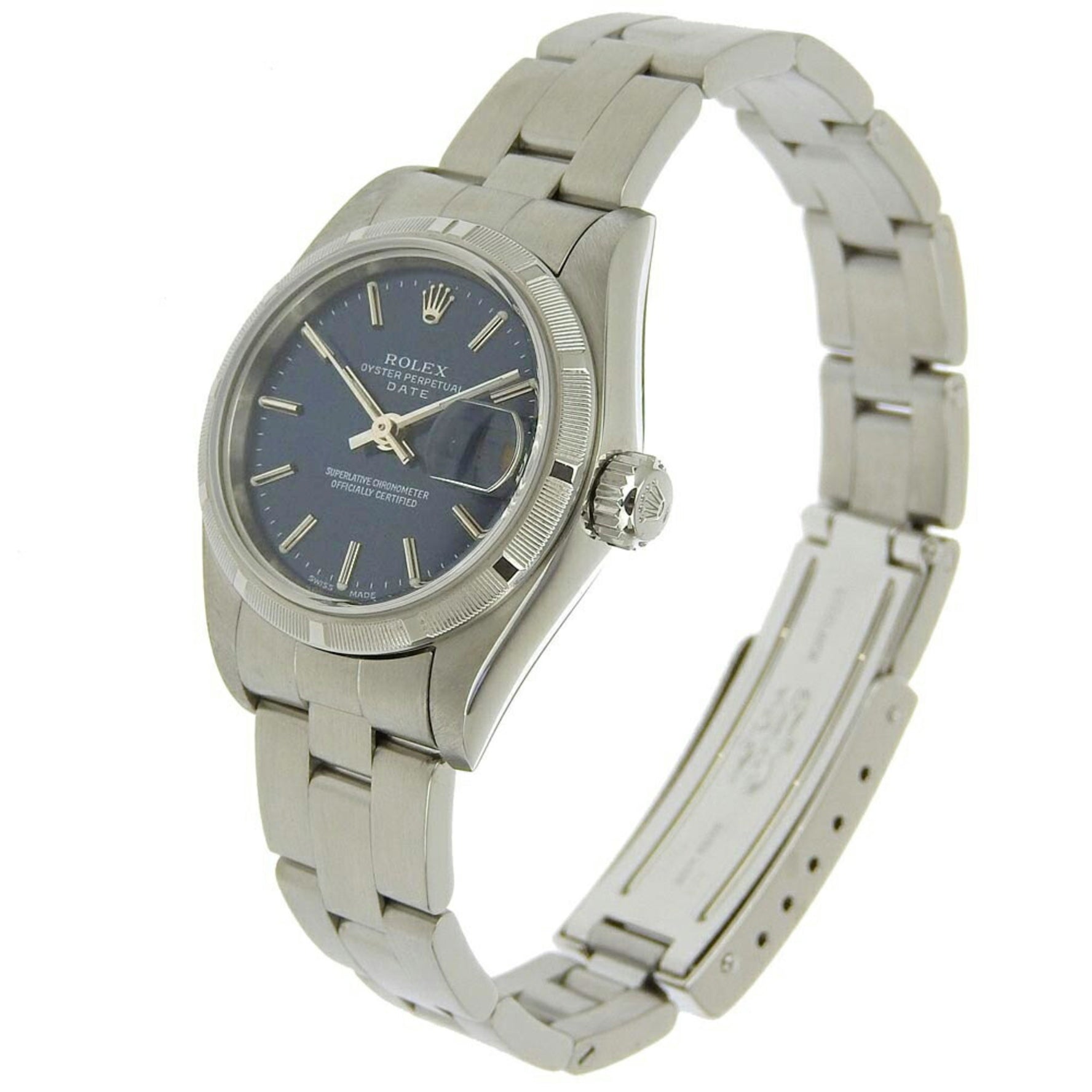 Rolex ROLEX Watch Oyster Perpetual Date A-series 1999-2000 Engine Turned Bezel