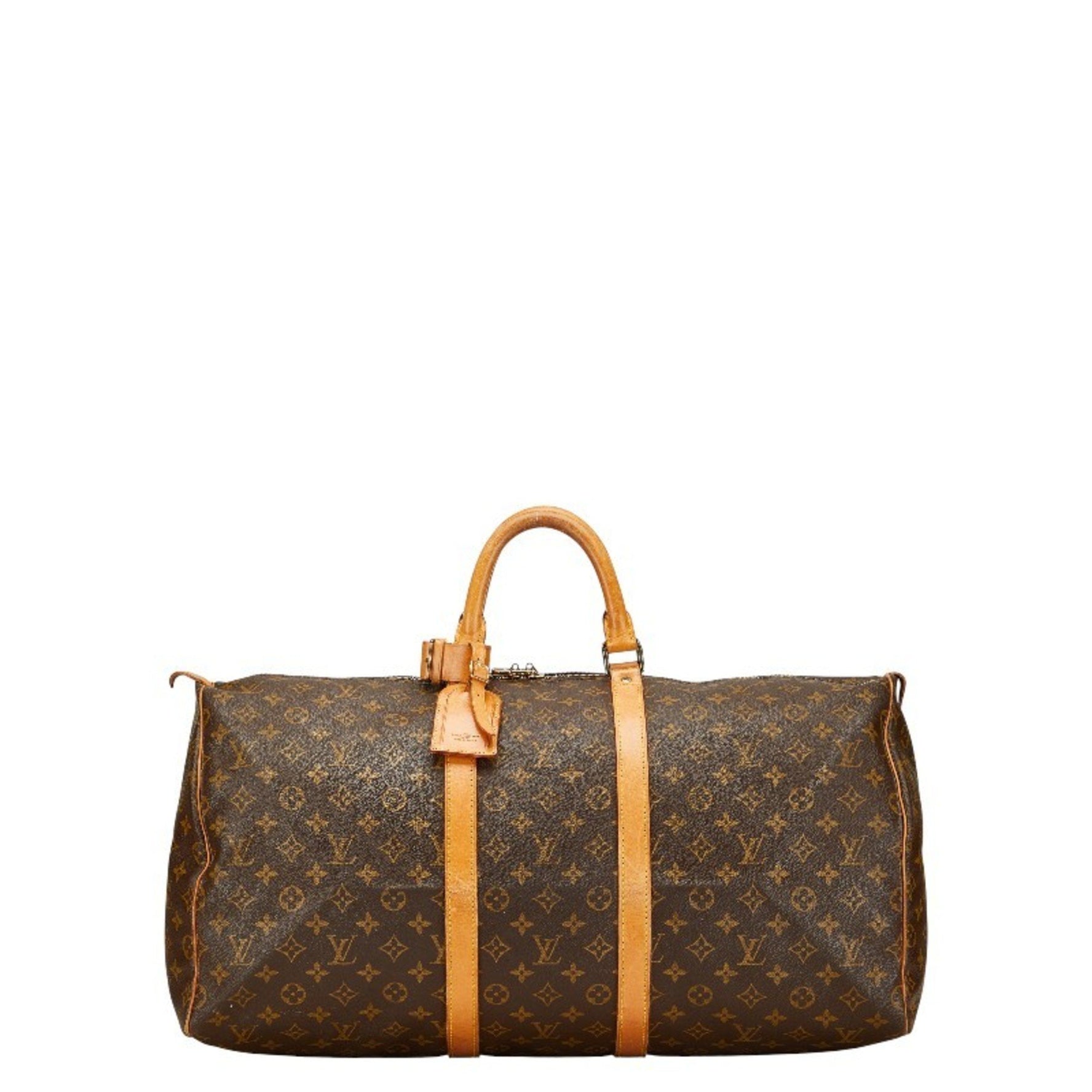 Louis Vuitton Monogram Keepall 55 Boston Bag, Travel PVC Leather, LOUIS VUITTON