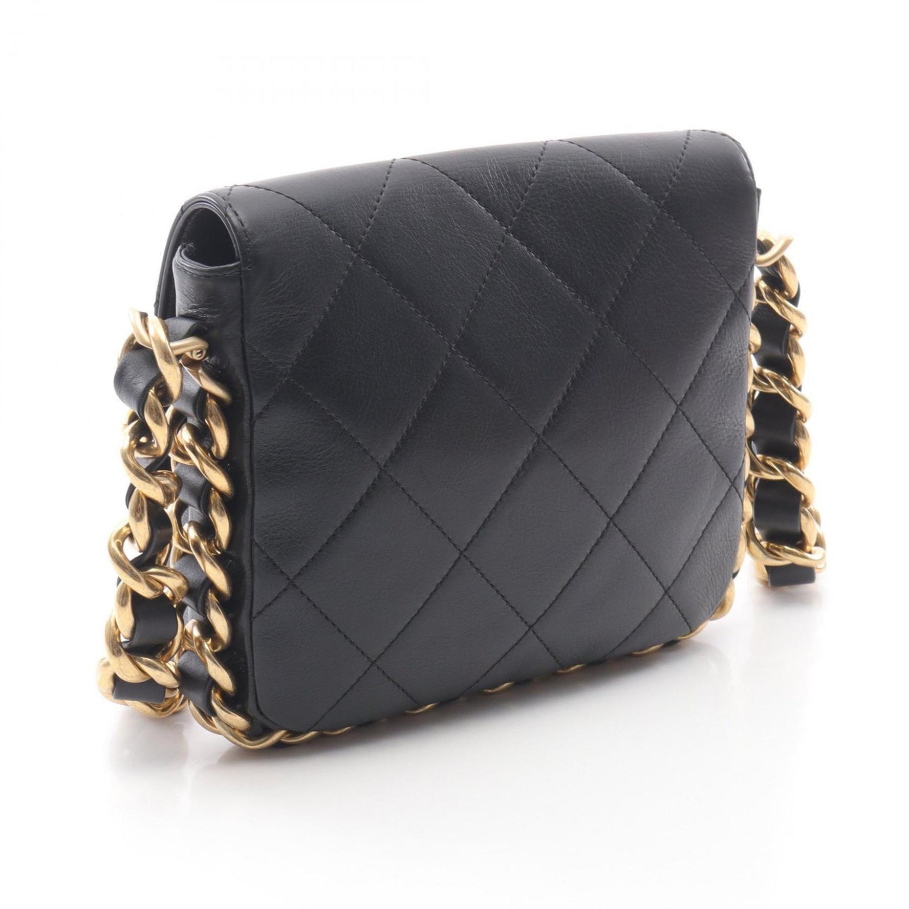 CHANEL Matelasse Small Flap Shoulder Bag in Lambskin Leather