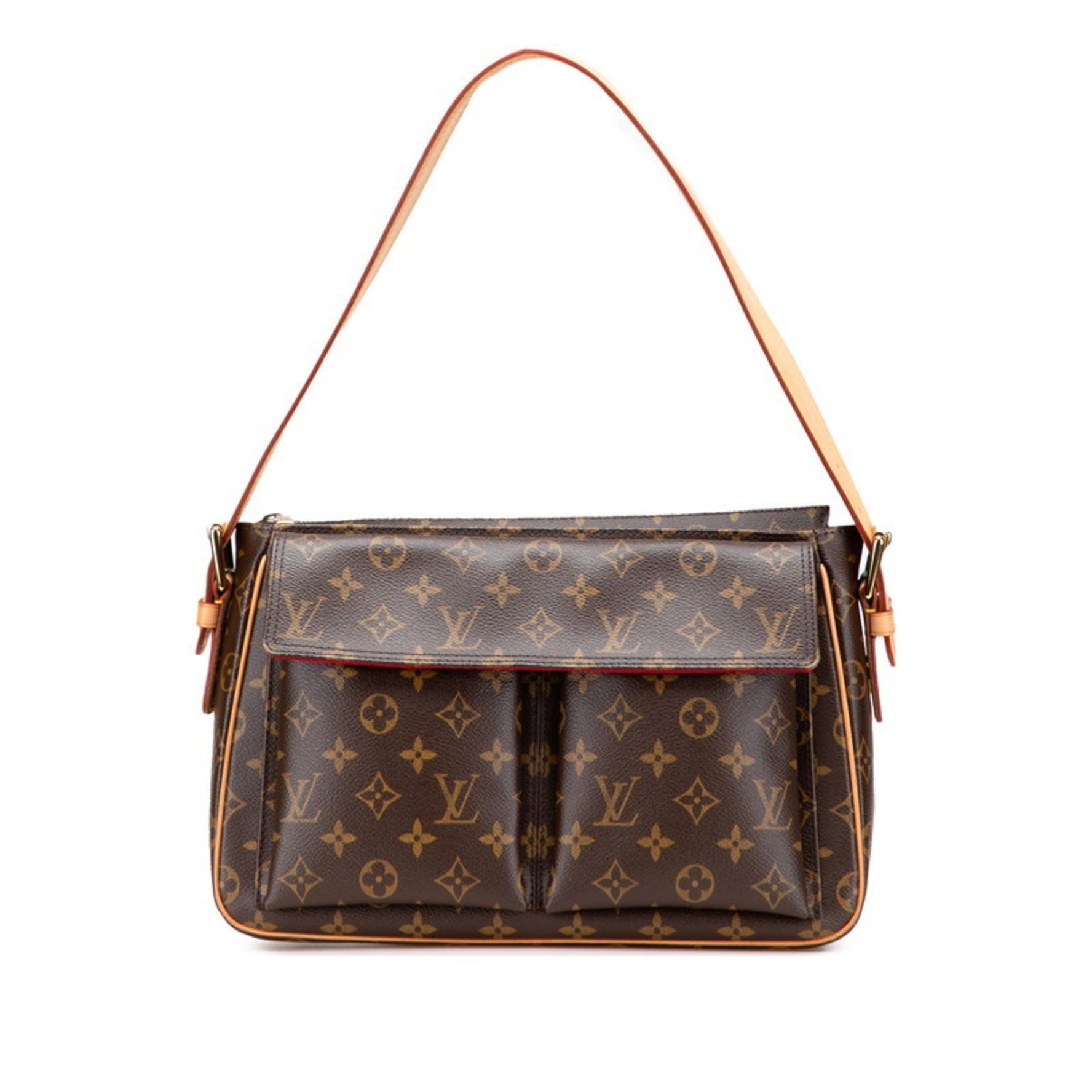 Louis Vuitton Monogram Viva Cite GM One-Shoulder Bag M51163 Brown PVC Leather Women's LOUIS VUITTON