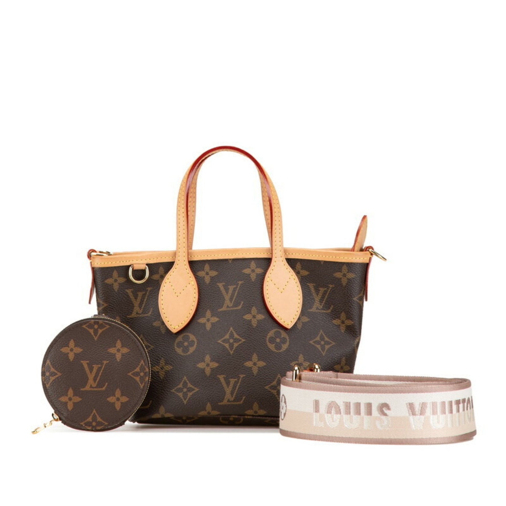 Louis Vuitton Monogram Neverfull BB Handbag Shoulder Bag PVC Leather LOUIS VUITTON