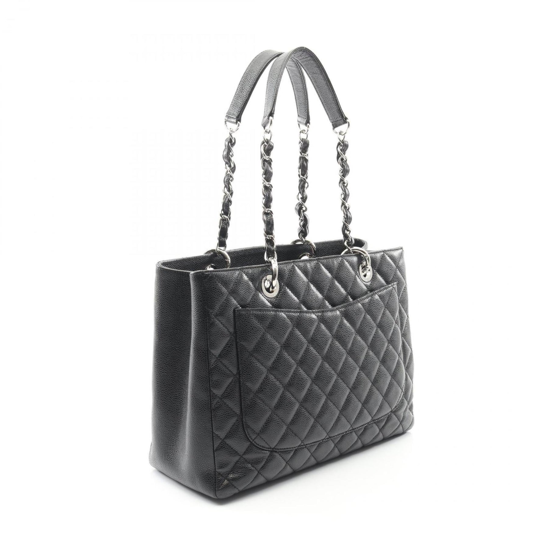 CHANEL Matelasse Grand Shopping GST Tote Bag in Grained Calfskin Caviar
