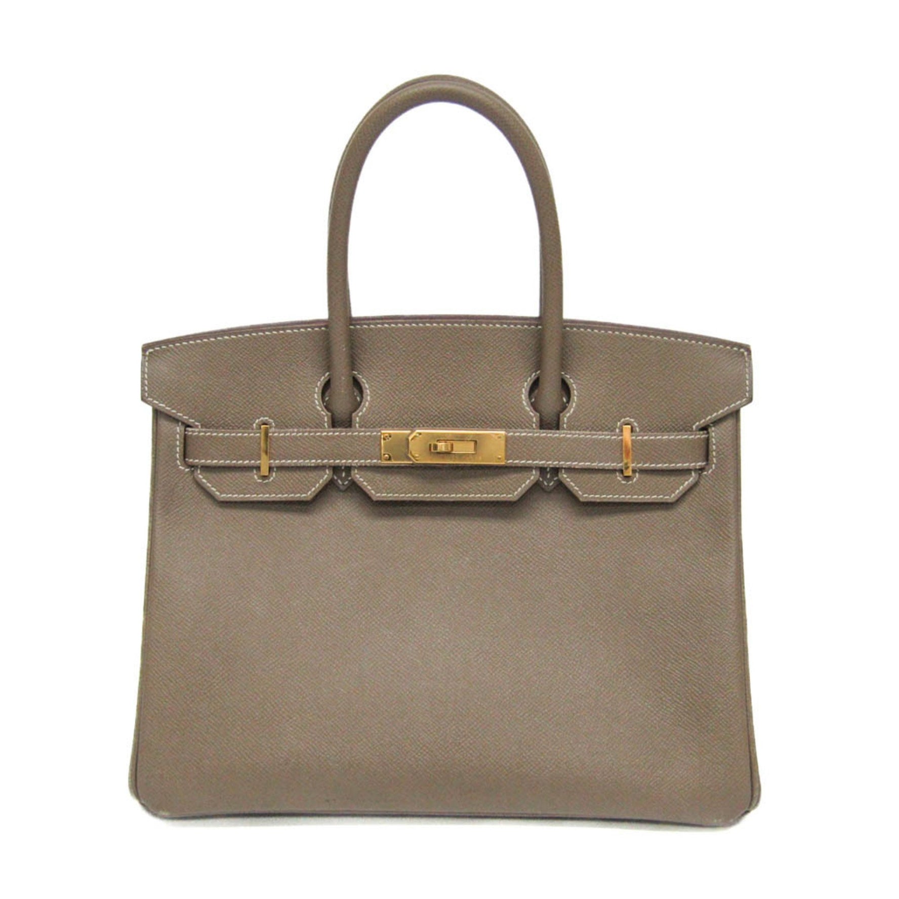 Hermes Birkin 30 Women's Epsom Leather Handbag Etoupe Gray