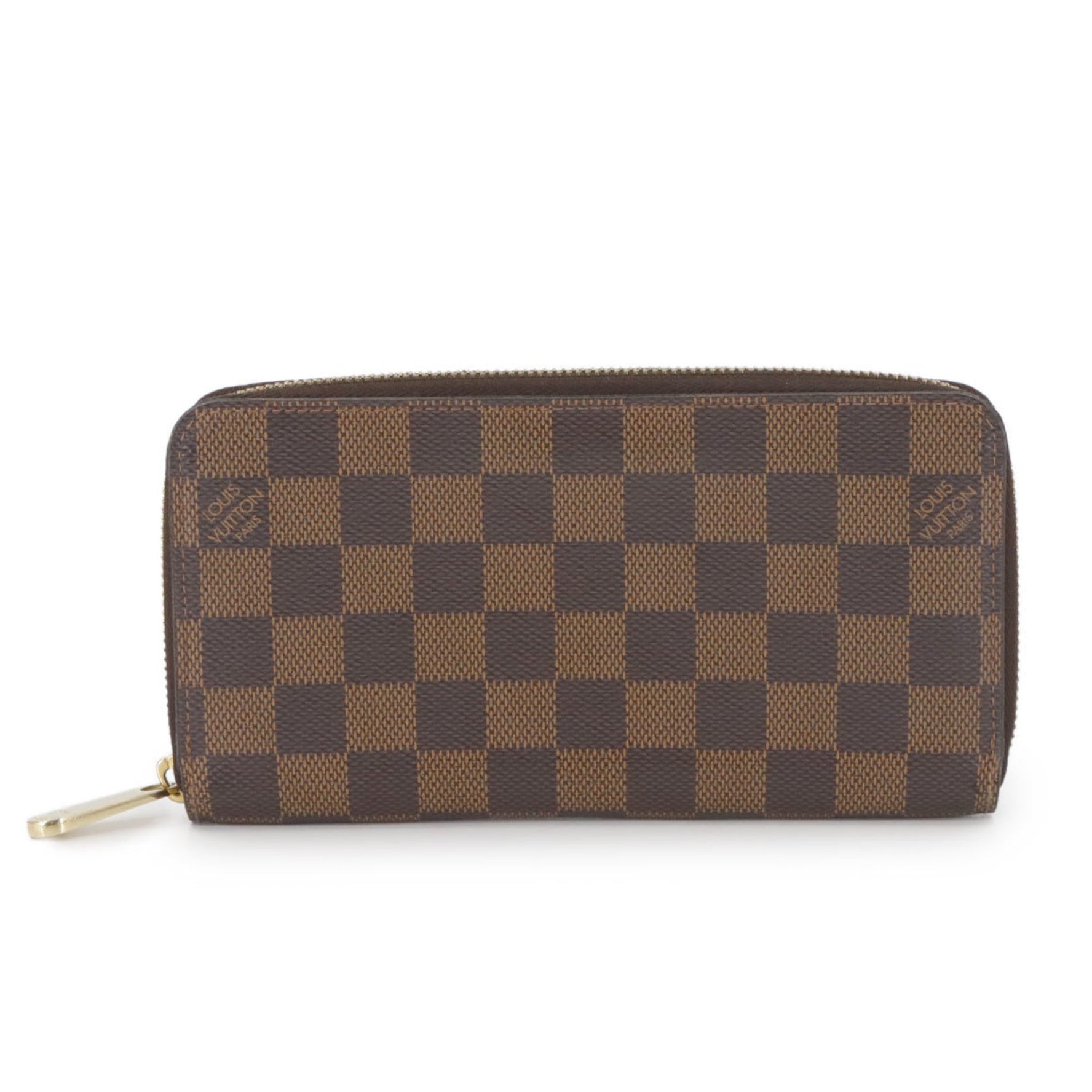 Louis Vuitton Damier Zippy Wallet, Round Long Ebene Rose Ballerine, N60046