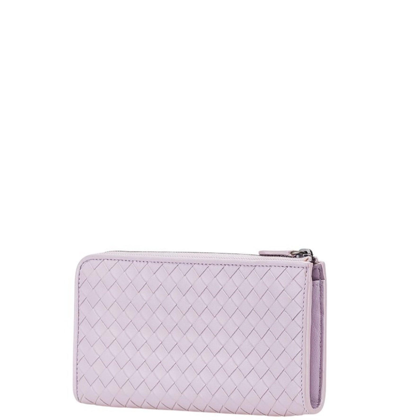 Bottega Veneta Intrecciato Long Wallet with L-shaped Zipper, Leather