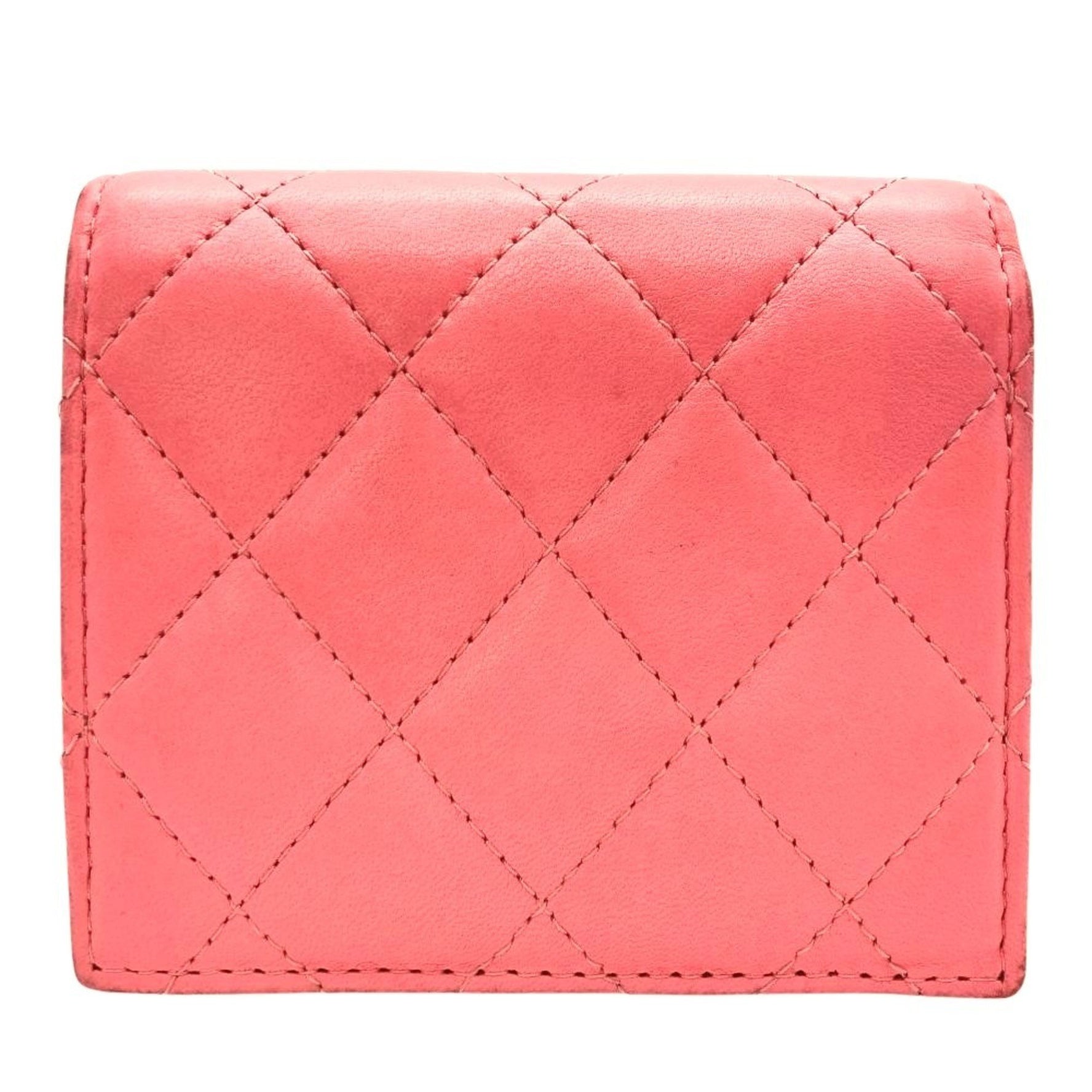 CHANEL Matelasse Coco Mark Star Small Wallet Bi-fold Lambskin