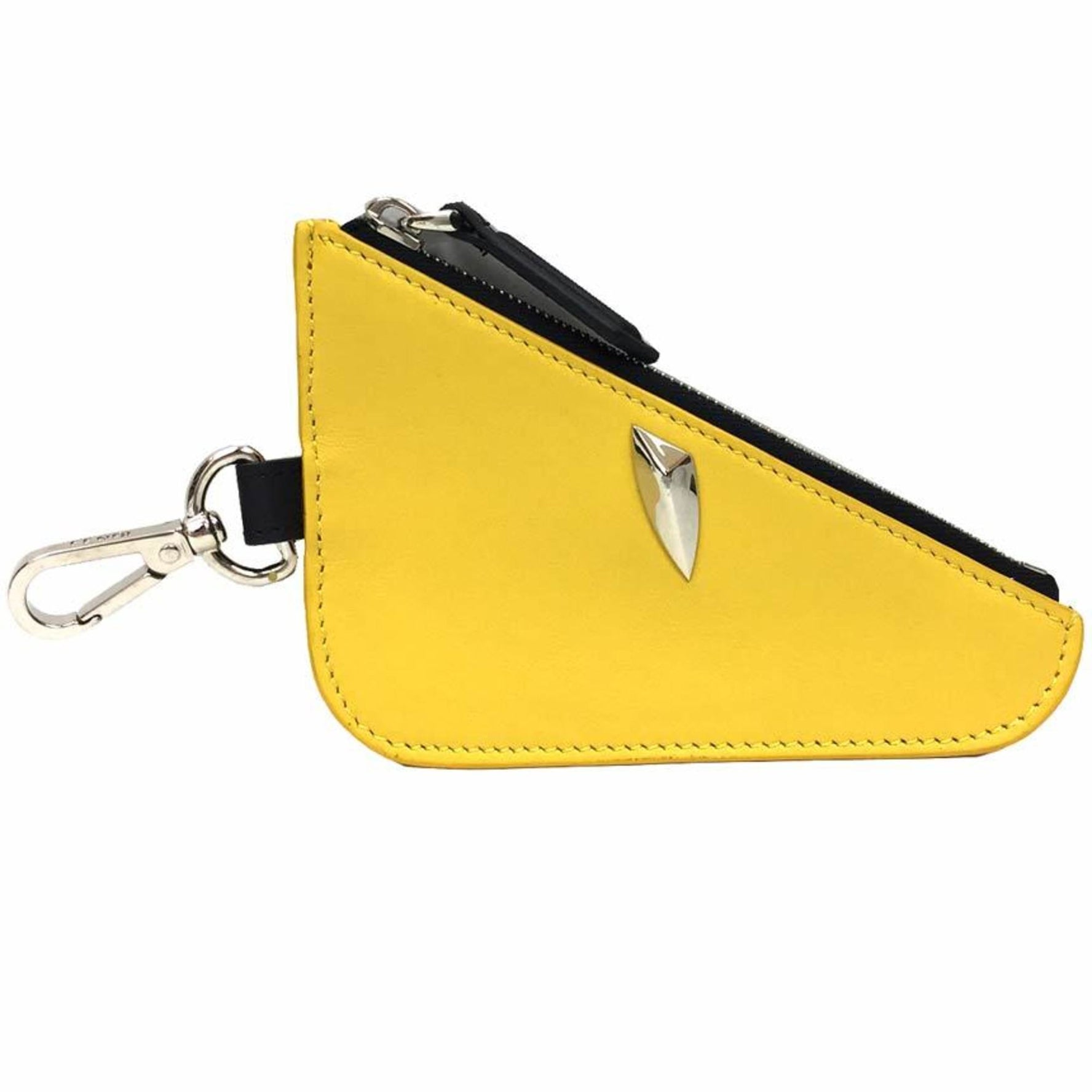 FENDI Eyes Coin Case, Purse, Leather, Wallet