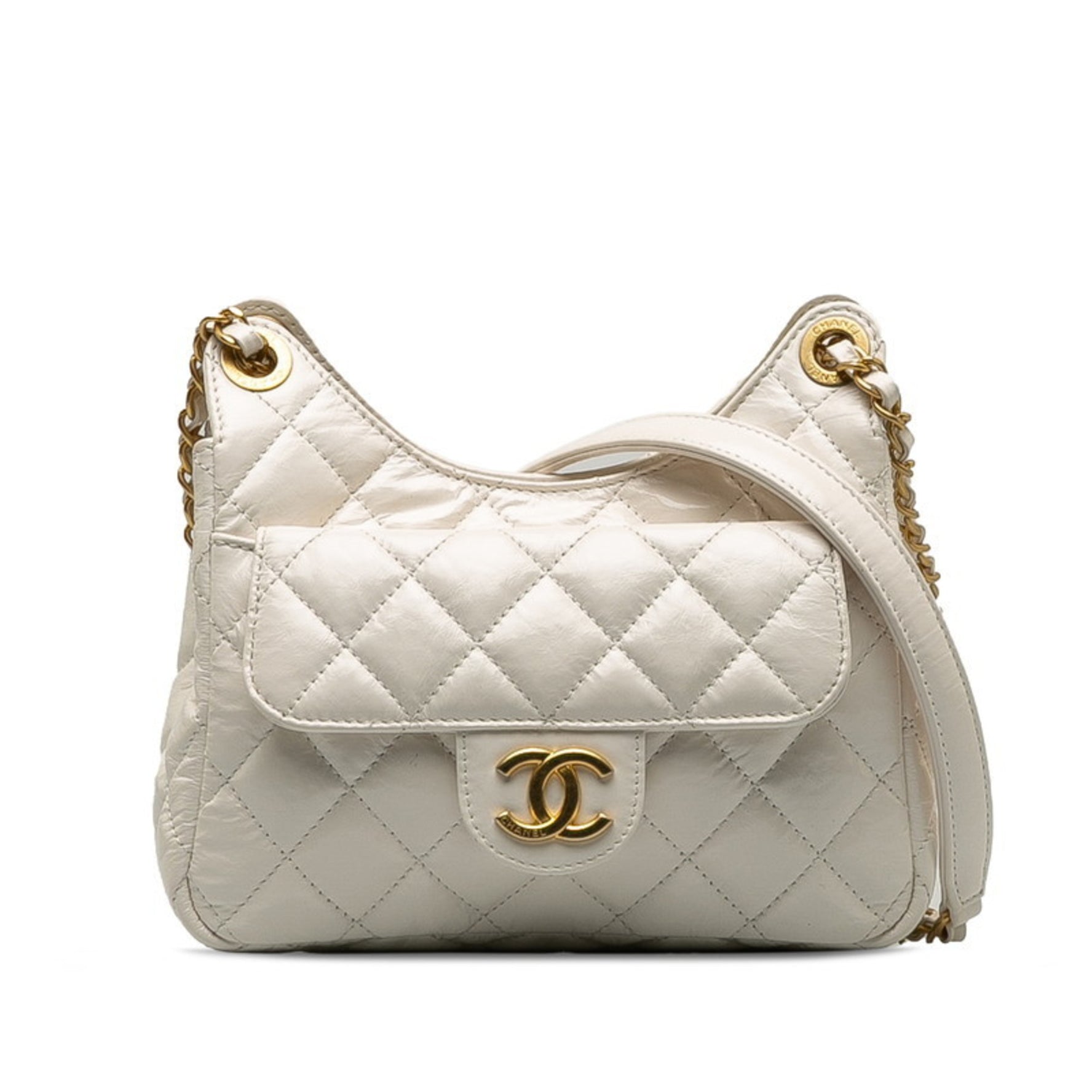 Chanel Matelasse Coco Mark Chain Shoulder Bag Leather