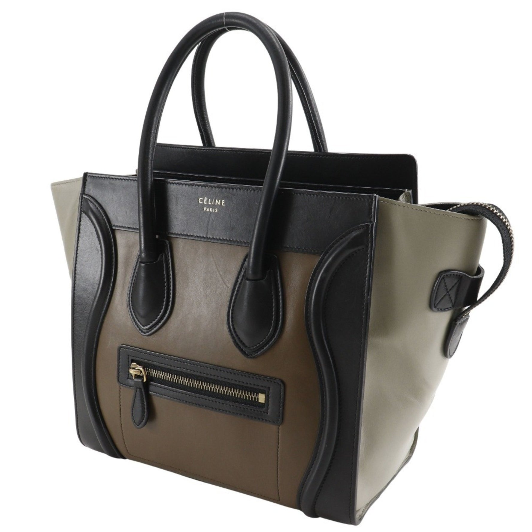 CELINE Luggage Micro Shopper Handbag Calf