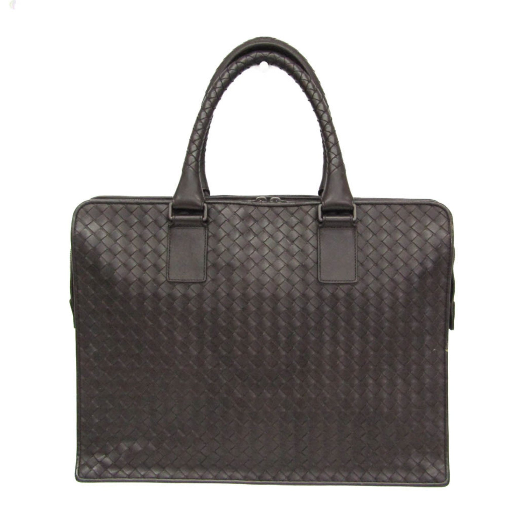 Bottega Veneta Intrecciato Leather Case Dark Brown