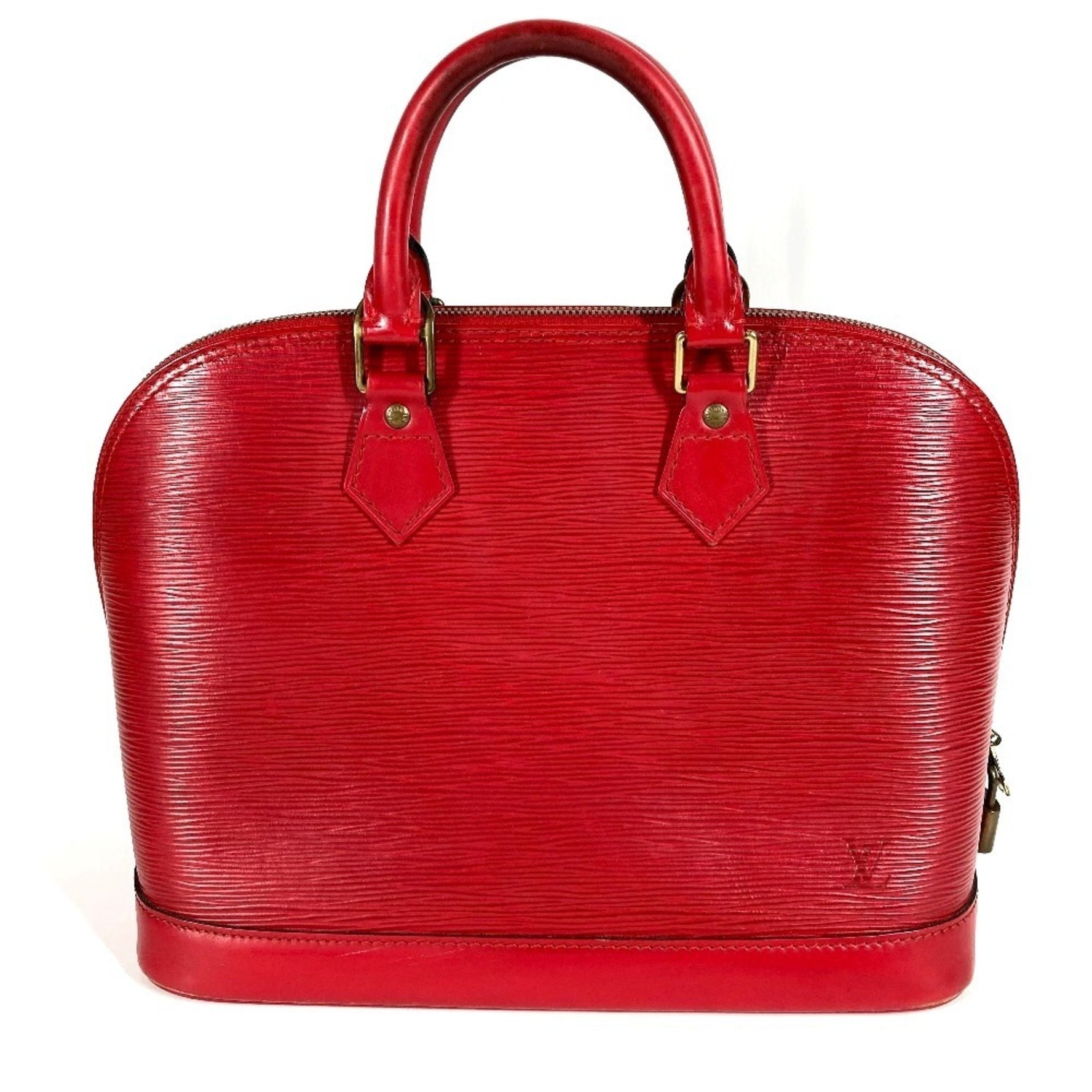 LOUIS VUITTON Epi Alma Tote Bag, Handbag, Leather, Castilian Red