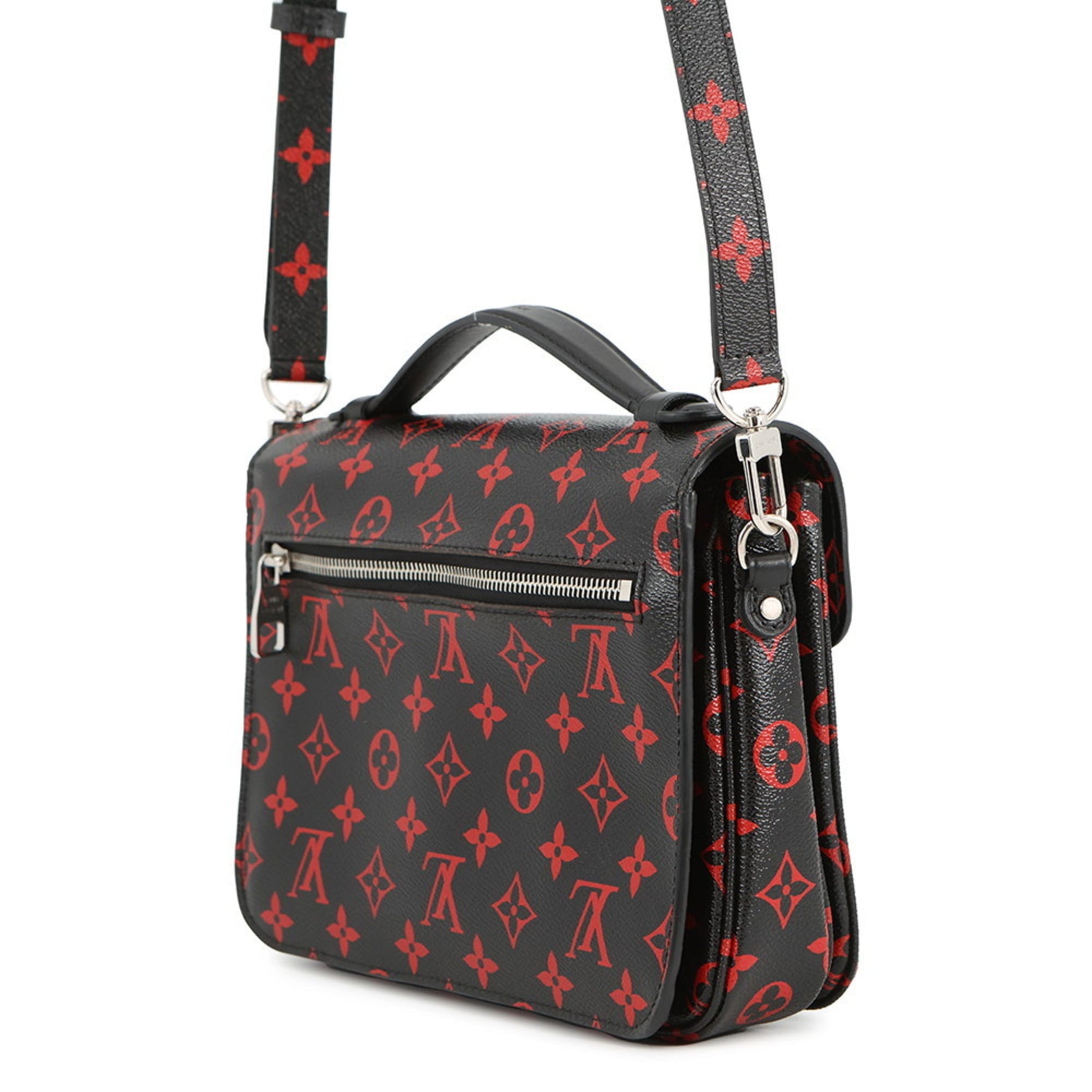 Louis Vuitton Monogram Anfla Rouge Pochette Metis MM Handbag, Black