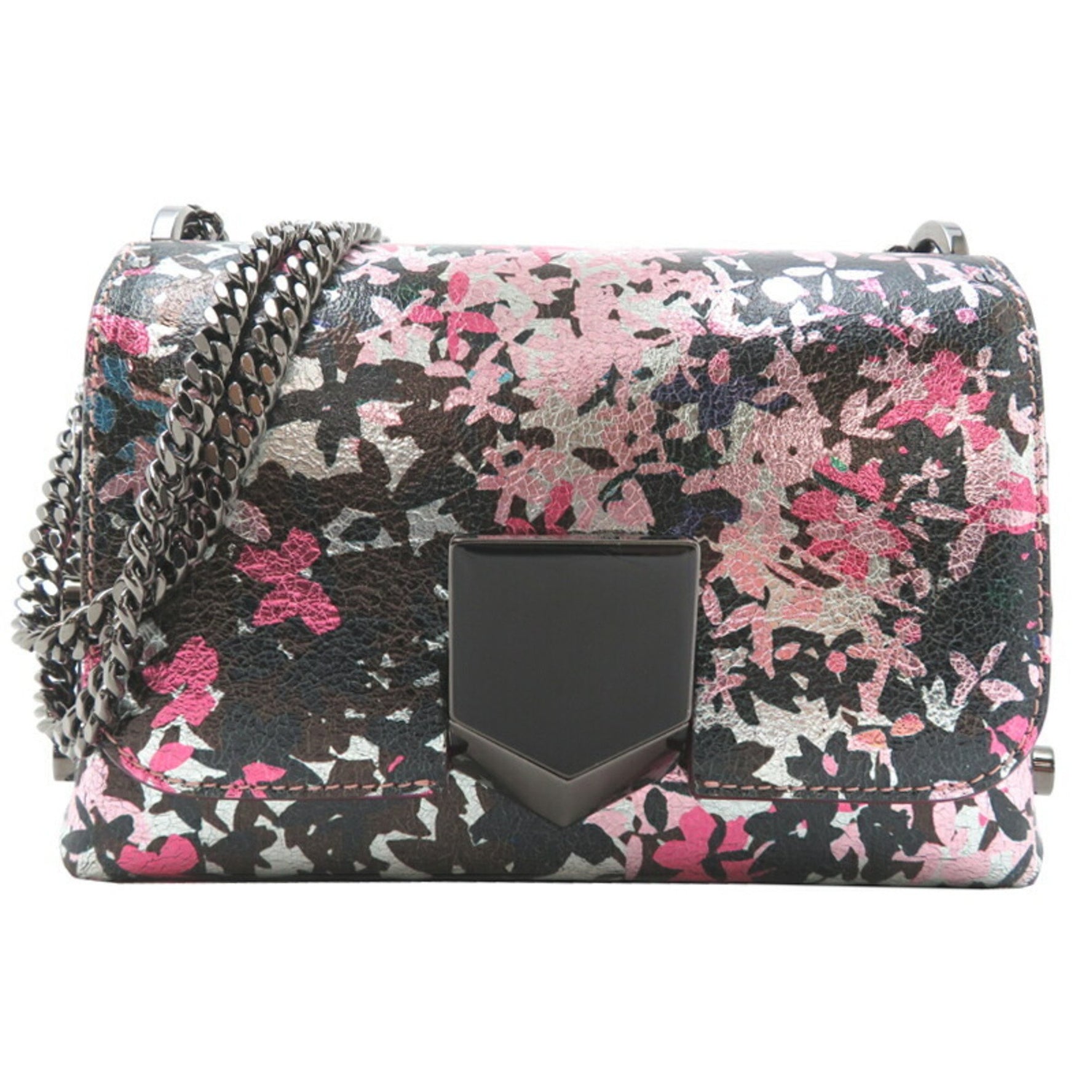 Jimmy Choo Rocket Petite Leather Shoulder Bag in Multicolor