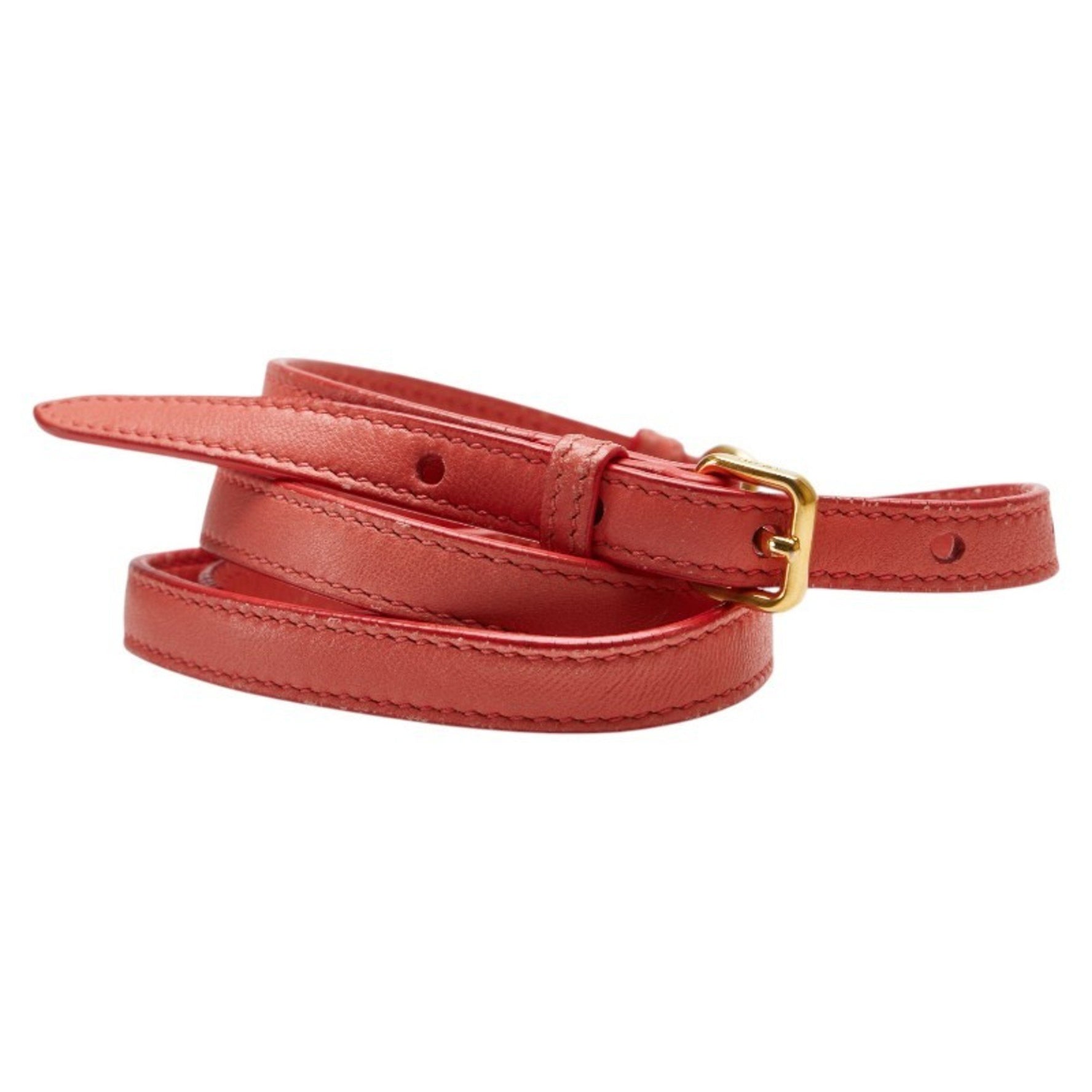 Prada shoulder strap, pink leather, women's, PRADA
