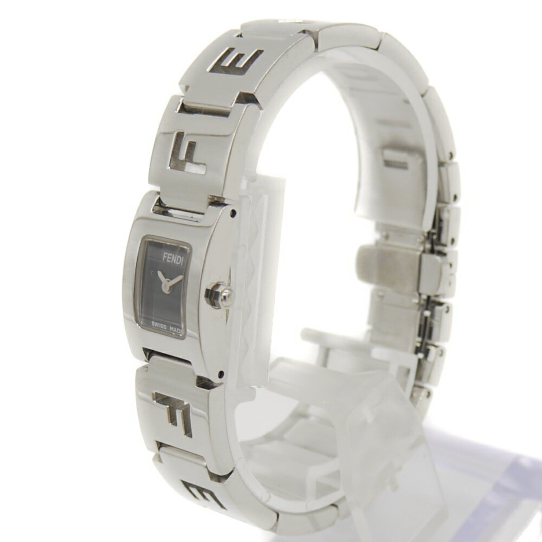 FENDI 3150L Square Quartz Watch with Black Dial for Women