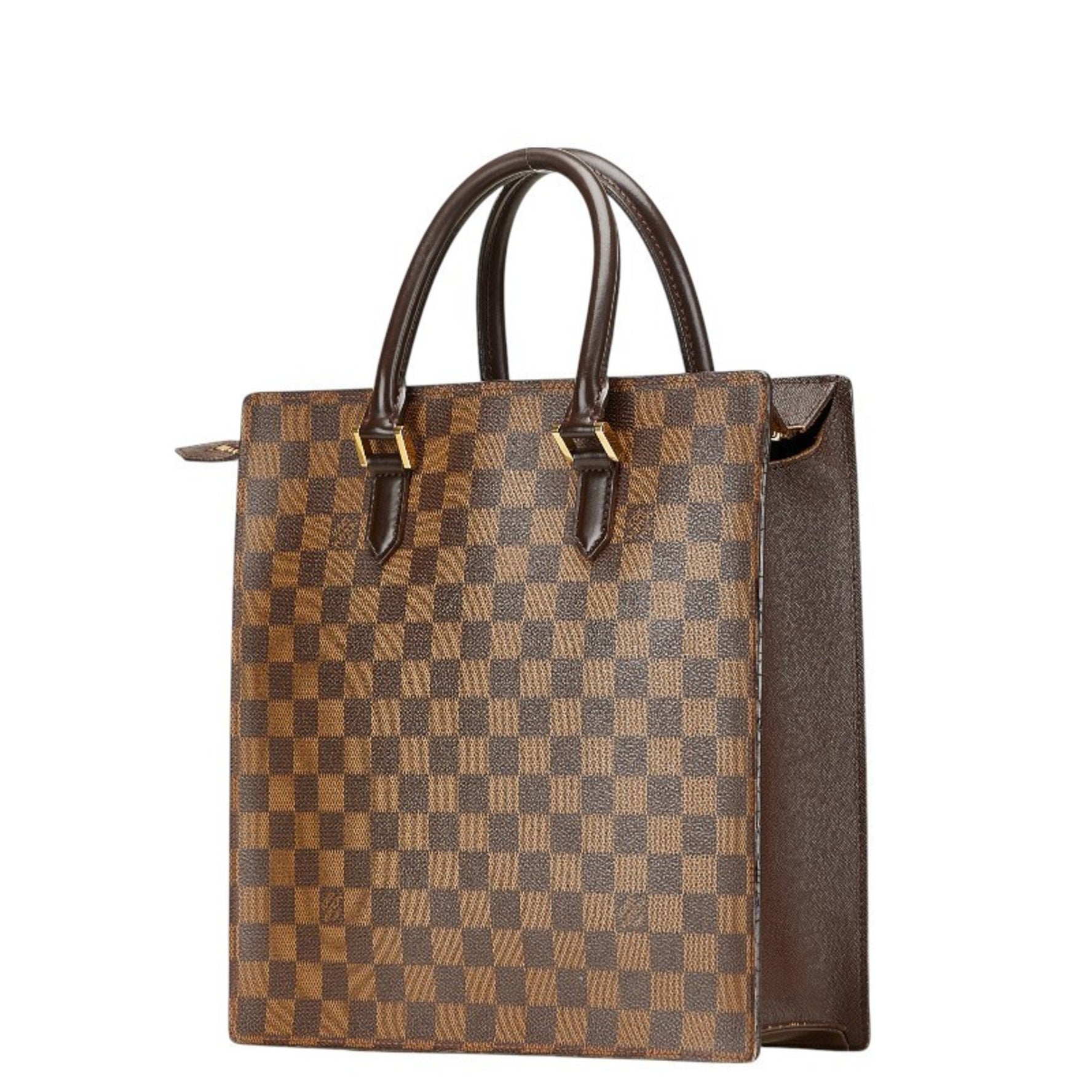 Louis Vuitton Damier Venice PM Tote Bag, Handbag Ebene Brown Leather, LOUIS VUITTON