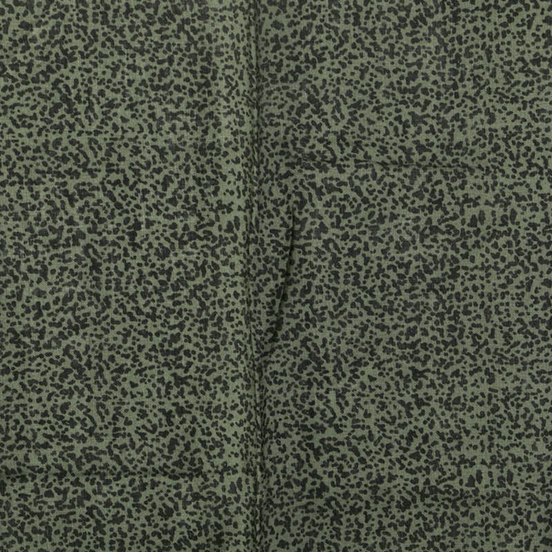 Christian Dior Dior Leopard Print Scarf Muffler Green Black Silk