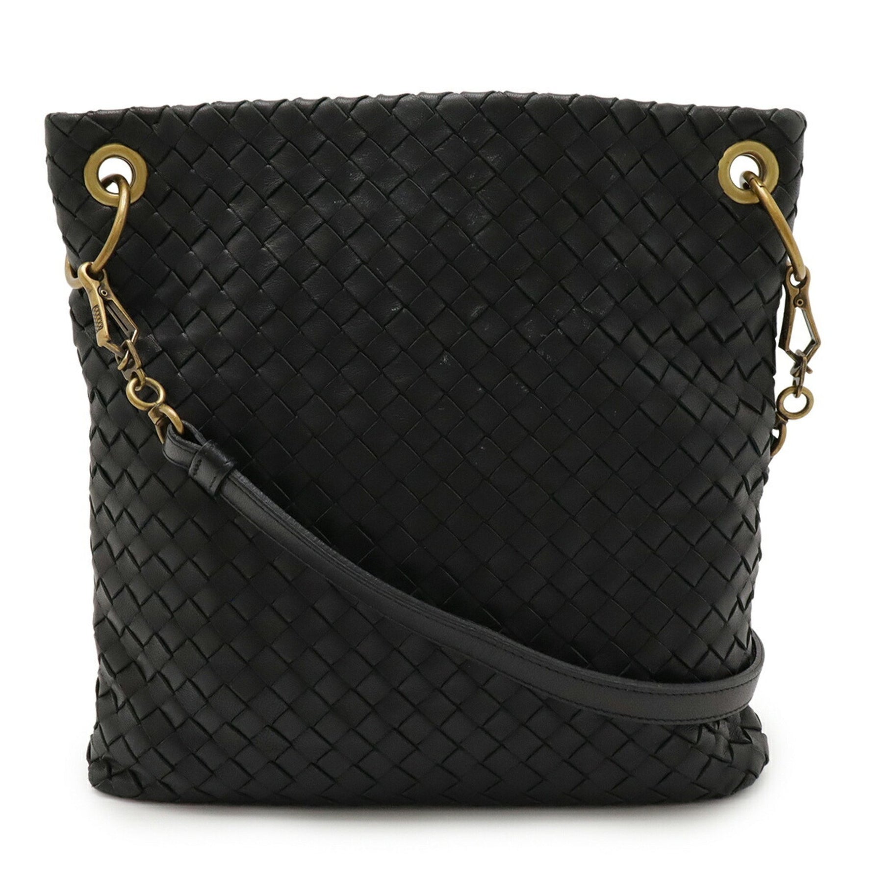BOTTEGA VENETA Intrecciato Shoulder Bag in Leather
