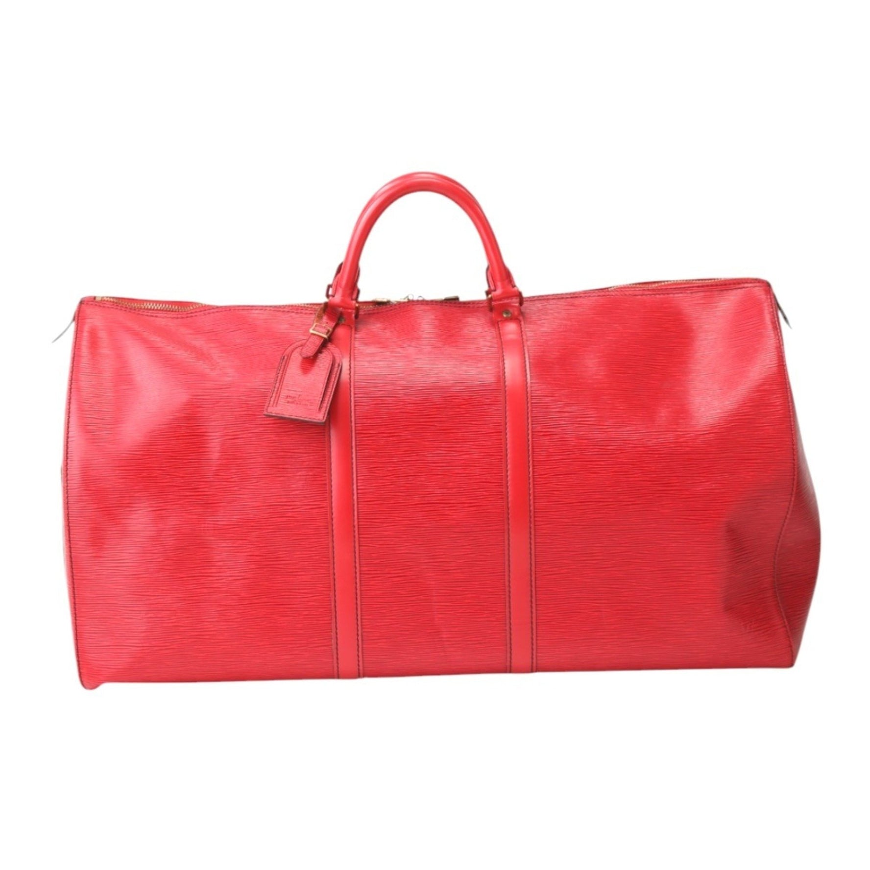 Louis Vuitton LOUIS VUITTON Boston Bag Epi Keepall 60 Leather M42947 Red LV
