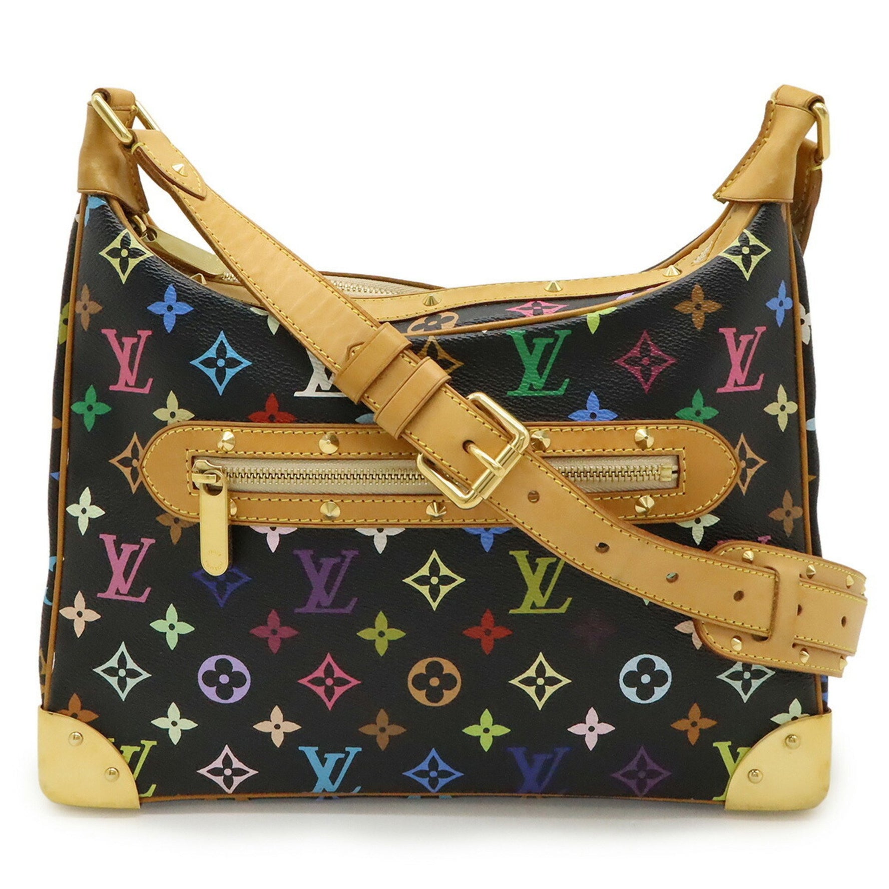 LOUIS VUITTON Monogram Multicolore Boulogne Shoulder Bag in and Black