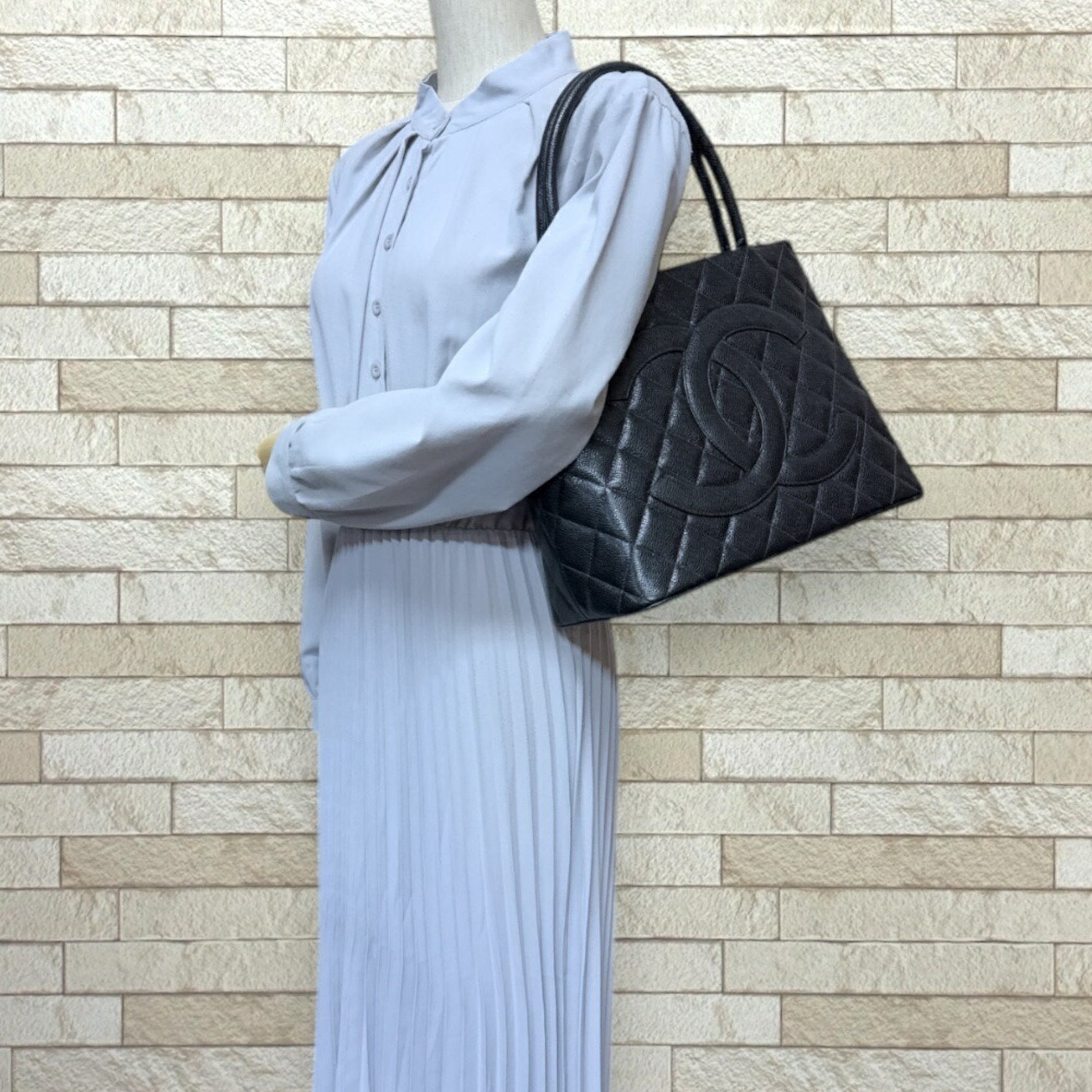 Chanel Reproduction Tote Matelasse Bag Caviar Skin