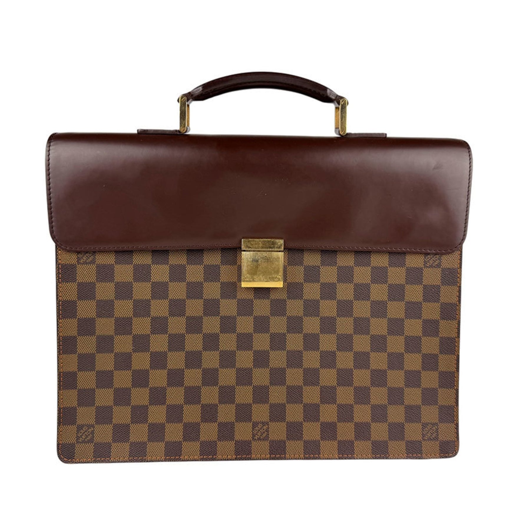 Louis Vuitton Damier Altona PM Handbag in Brown and Gold, Men's, N53315 z6716