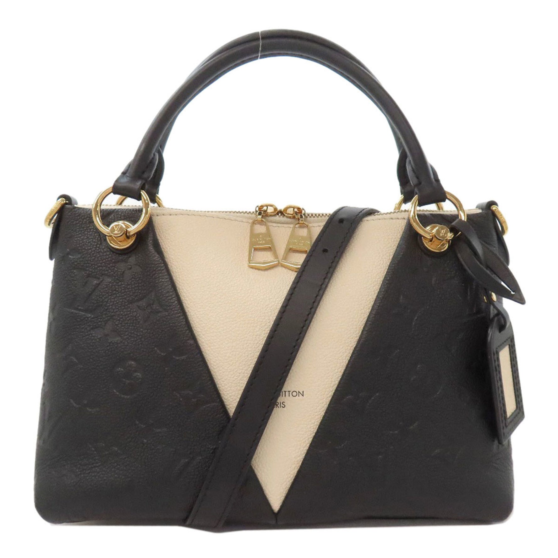 Louis Vuitton V Tote BB Handbag Empreinte LOUIS VUITTON