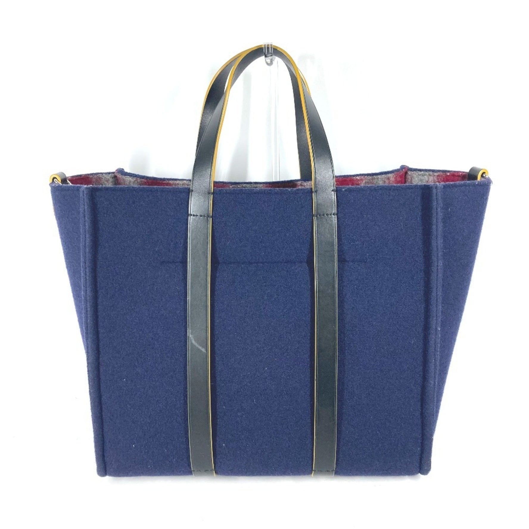 FENDI Shoulder Tote Bag Wool Men's