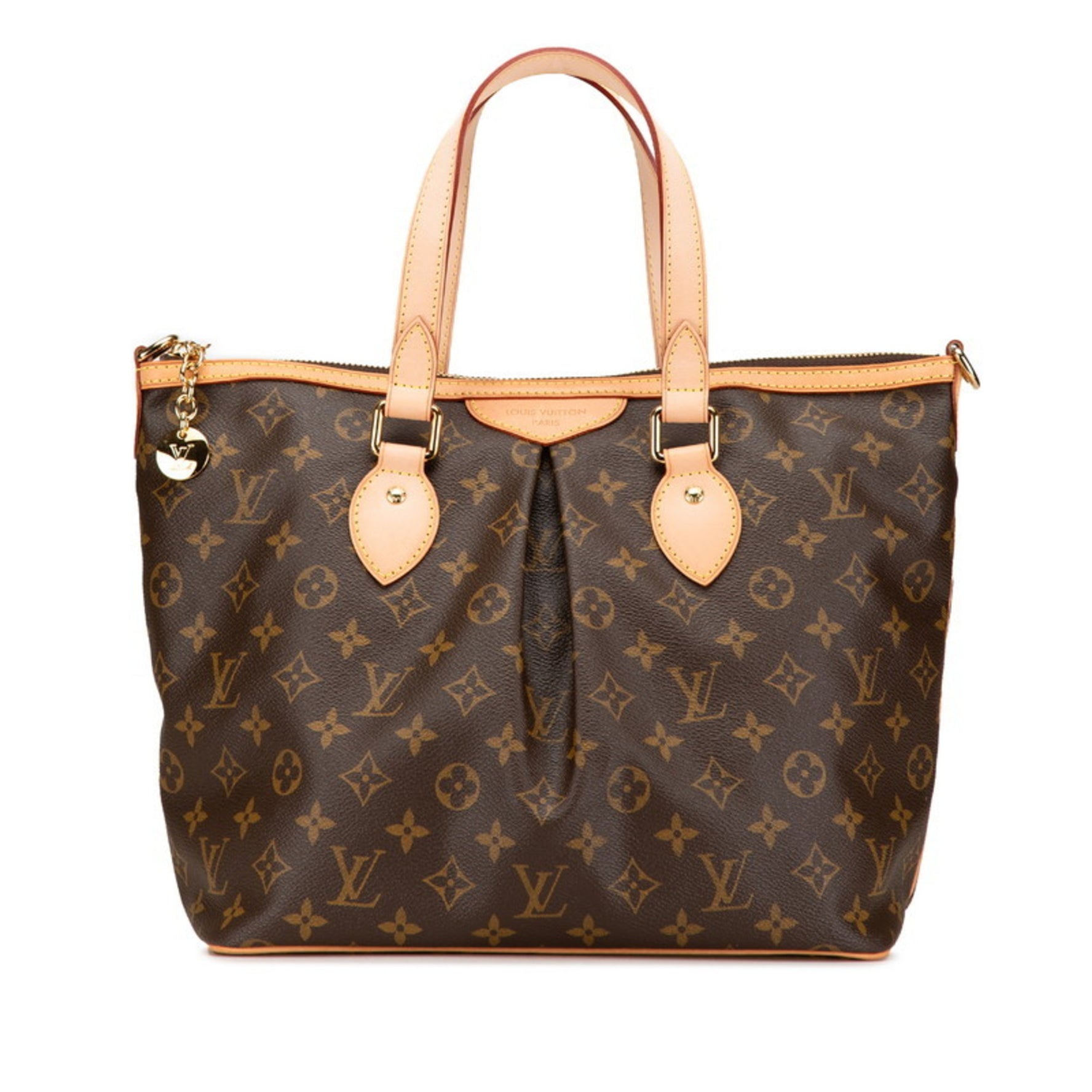 Louis Vuitton Monogram Palermo PM Handbag Brown PVC Leather Women's LOUIS VUITTON