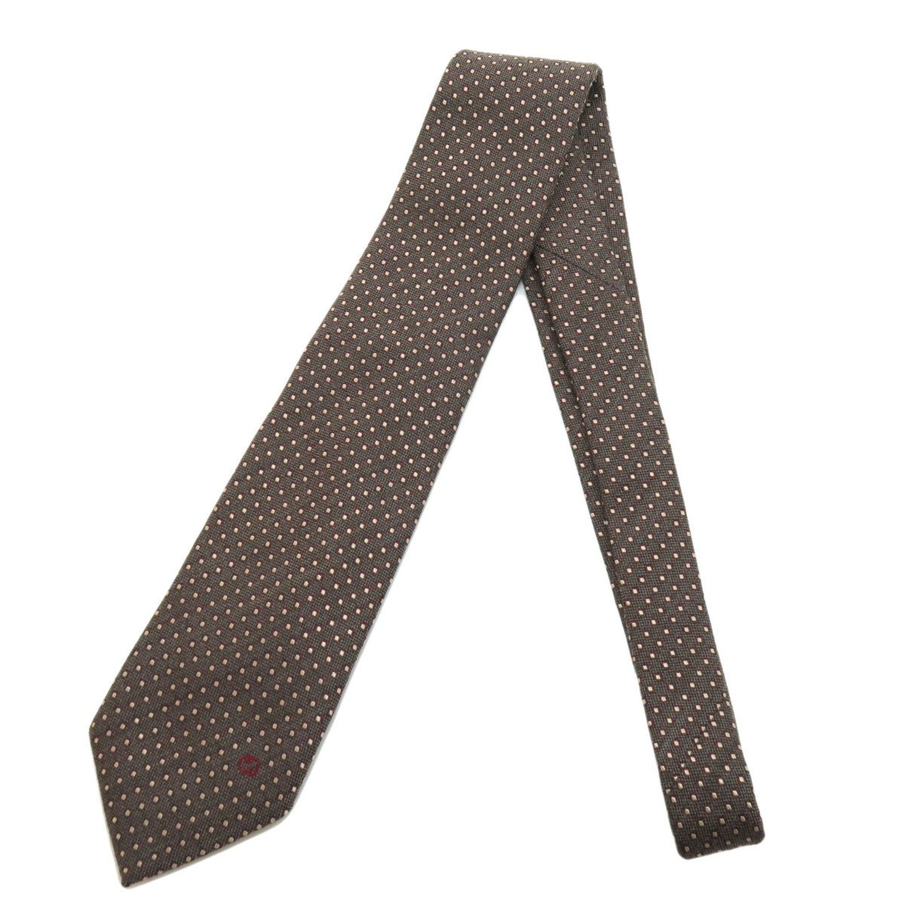 GUCCI Polka Dot Tie Wool Silk Men's