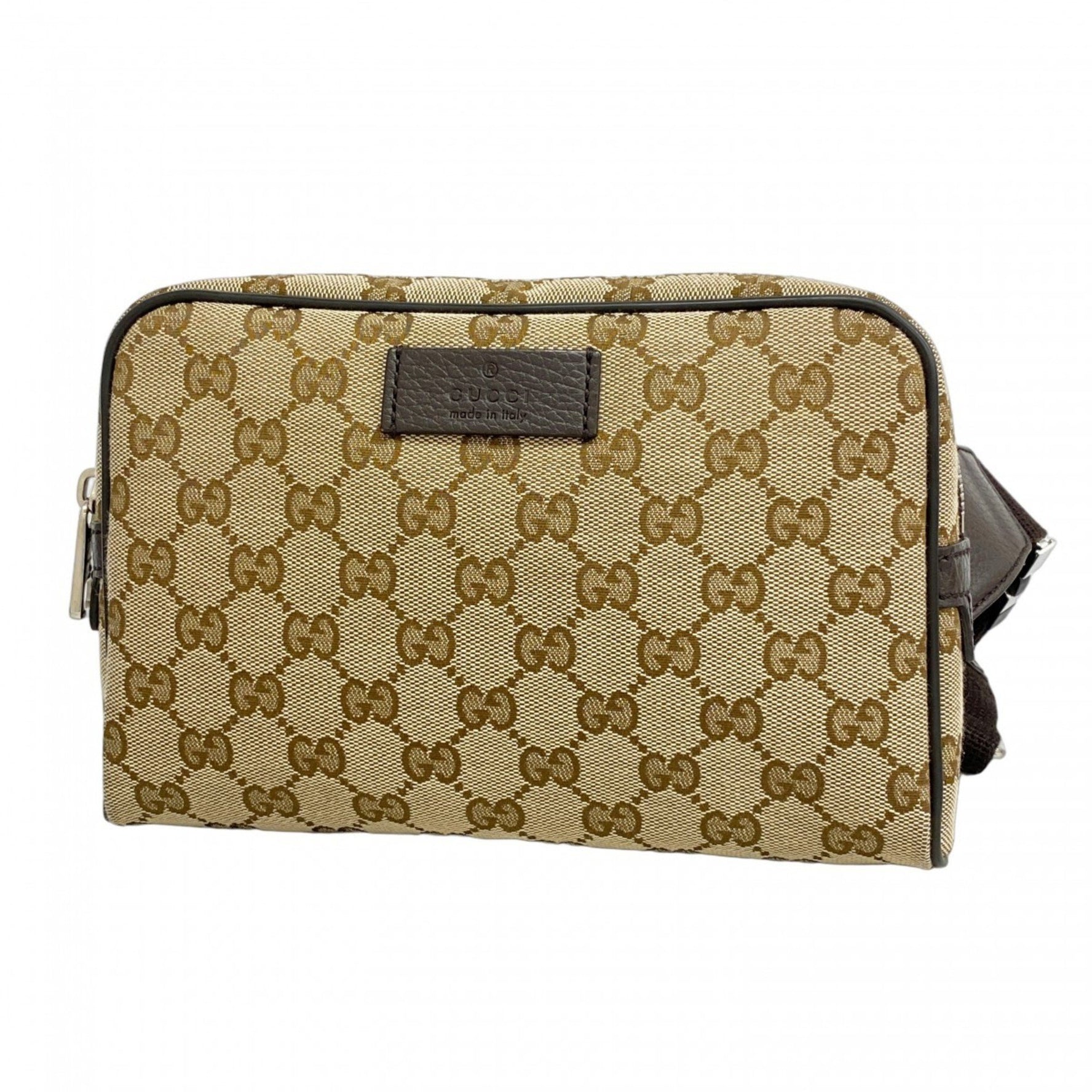 Gucci Waist Bag GG Canvas Brown Women's