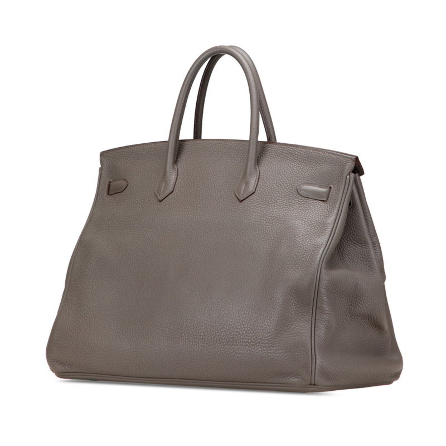 Hermes Birkin 40 Handbag Etain Gray with Silver Hardware and Togo Leather for Women