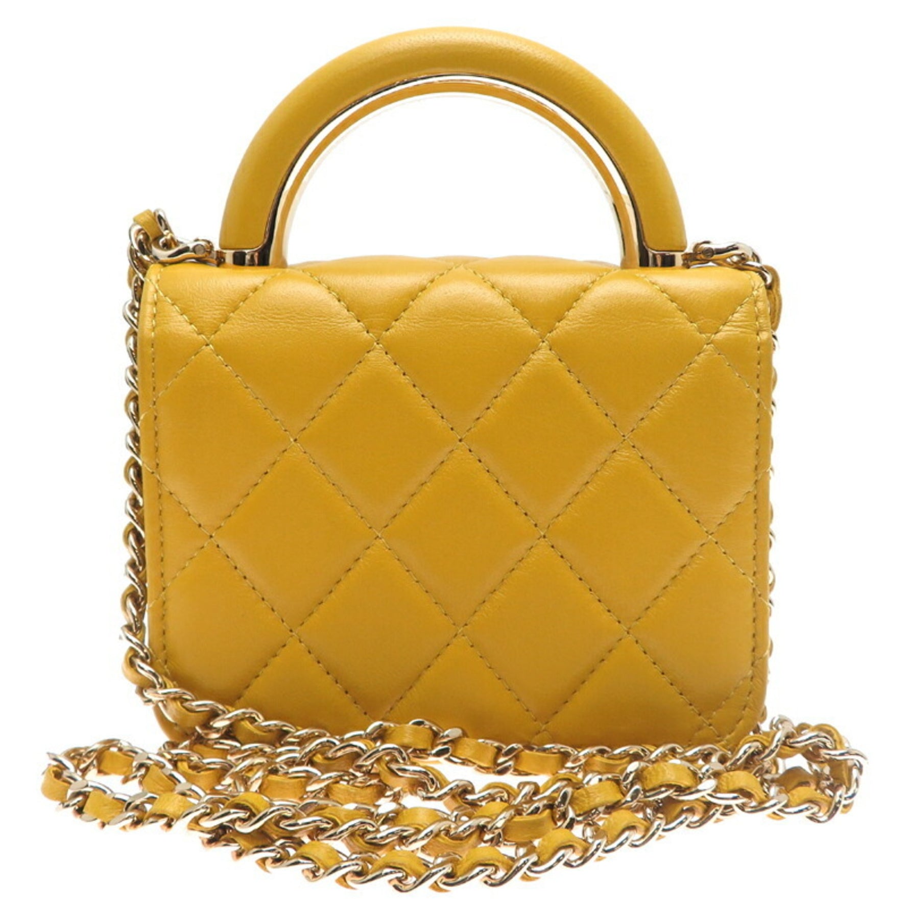 Chanel Mini Matelasse Chain Shoulder Bag Lambskin