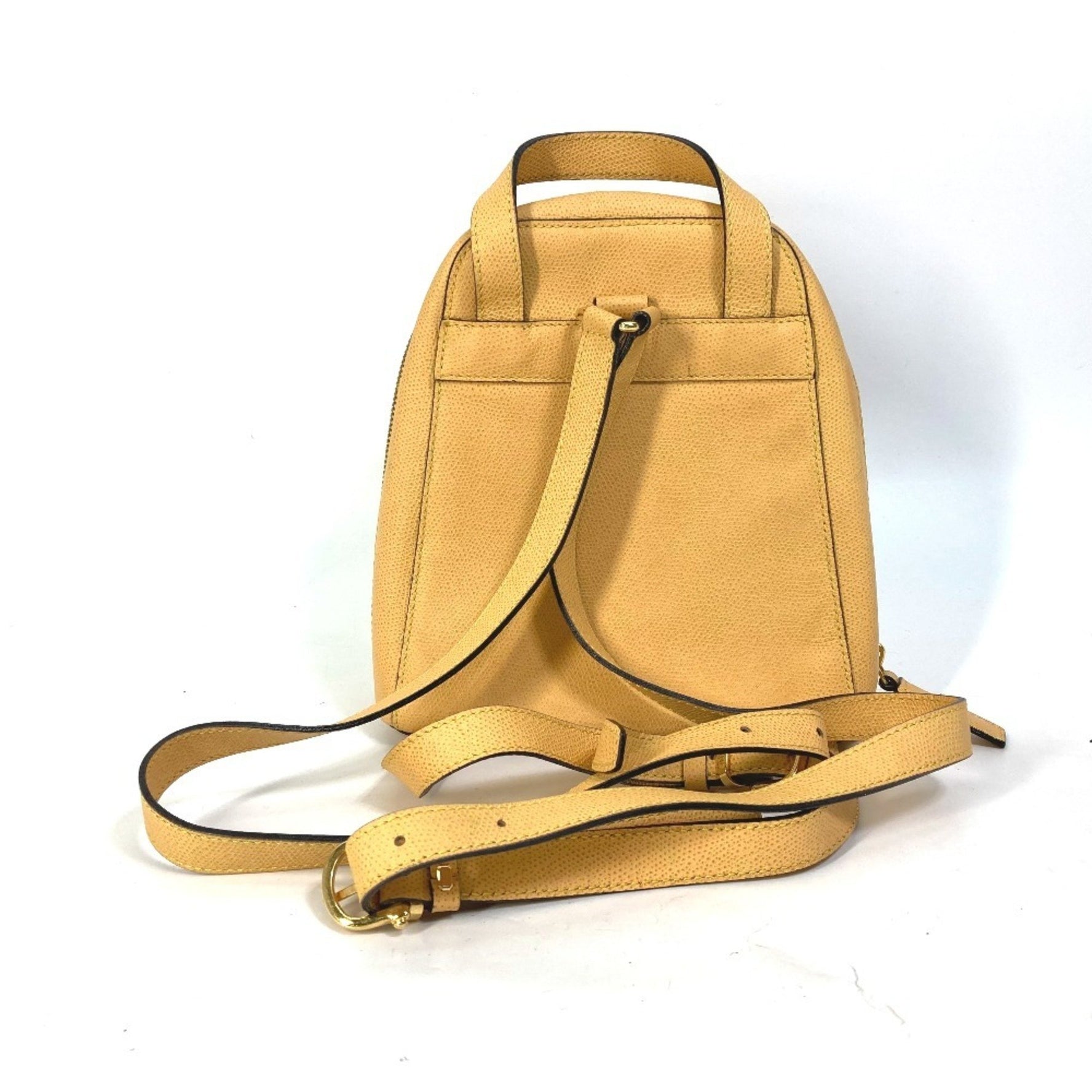 CELINE Vintage Mini Backpack, Leather, Beige