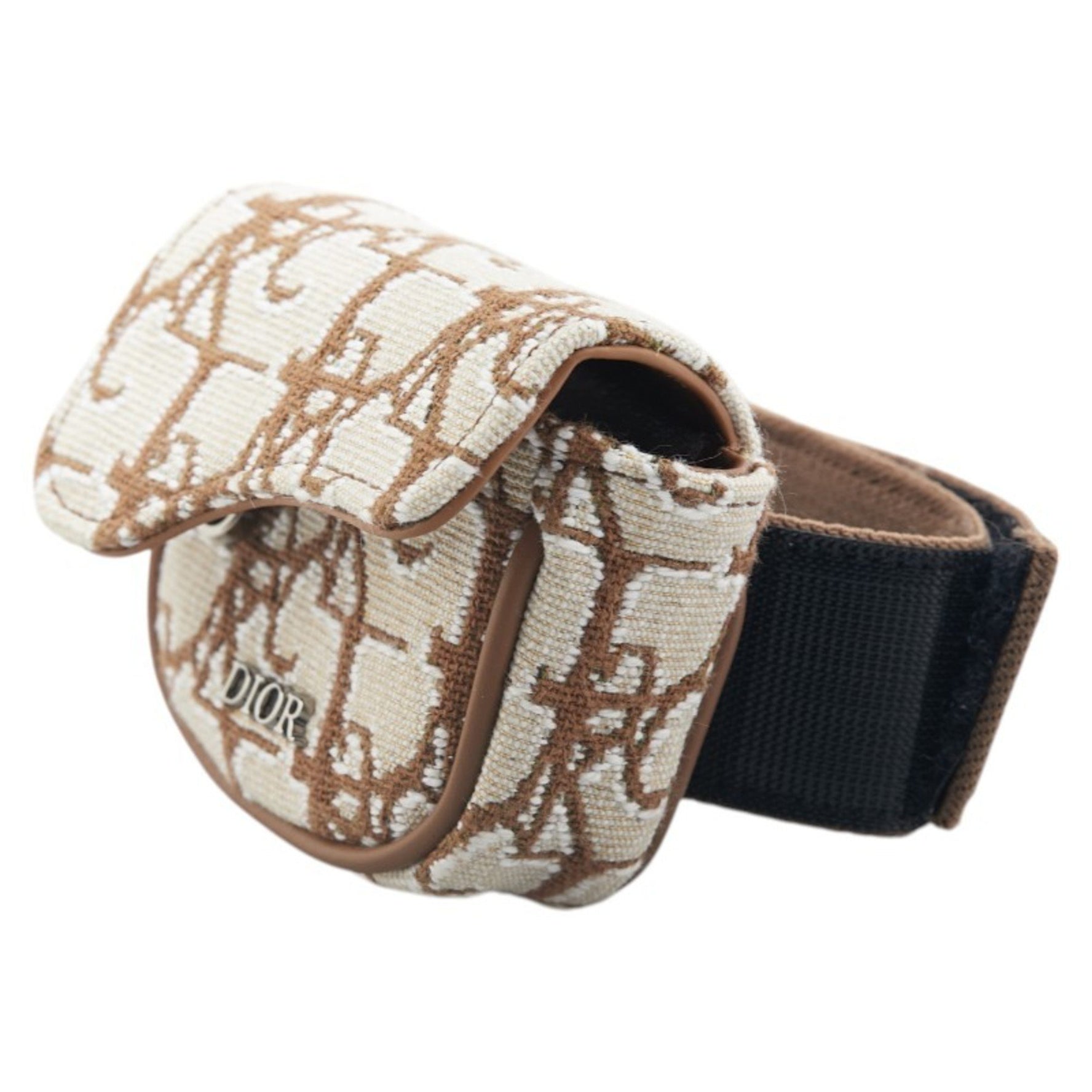 Christian Dior Dior x Cactus Jack AirPods Case, Beige/Brown Canvas