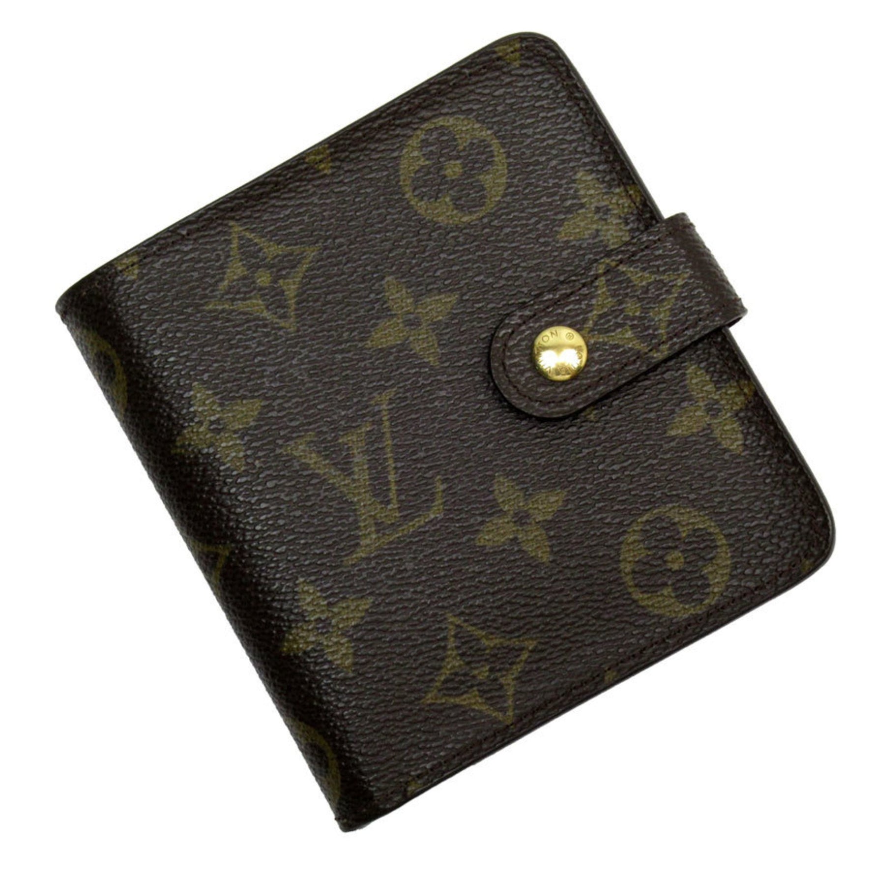 Louis Vuitton Bi-fold wallet Monogram Compact Zip Canvas Men's