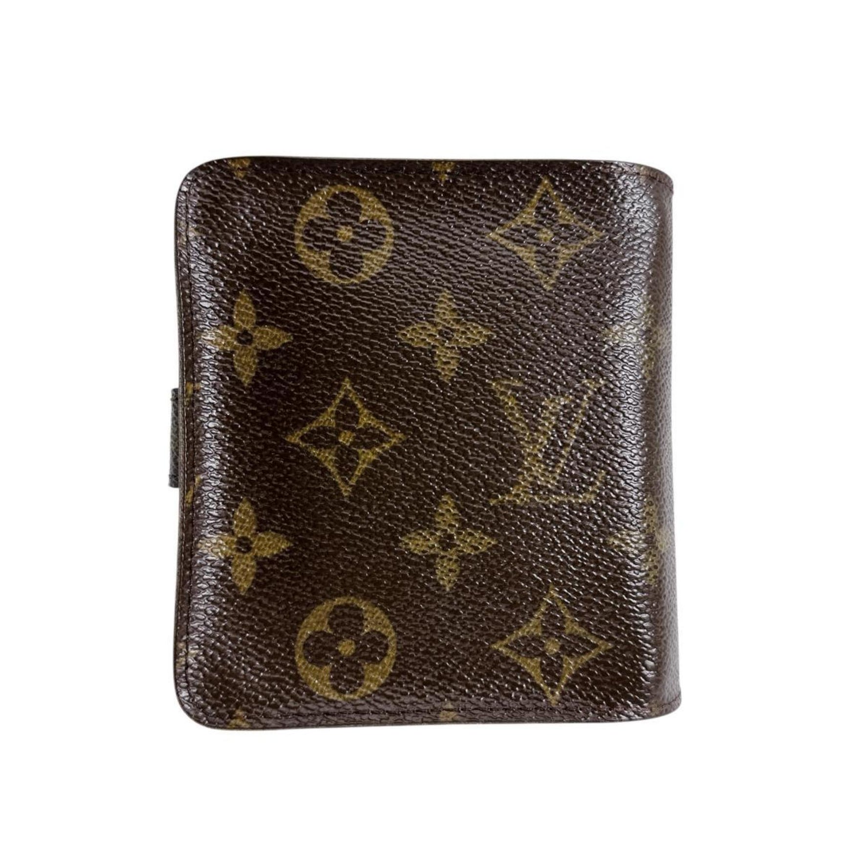 Louis Vuitton Bi-fold wallet with card pocket and zipper Monogram Compact Zip Canvas