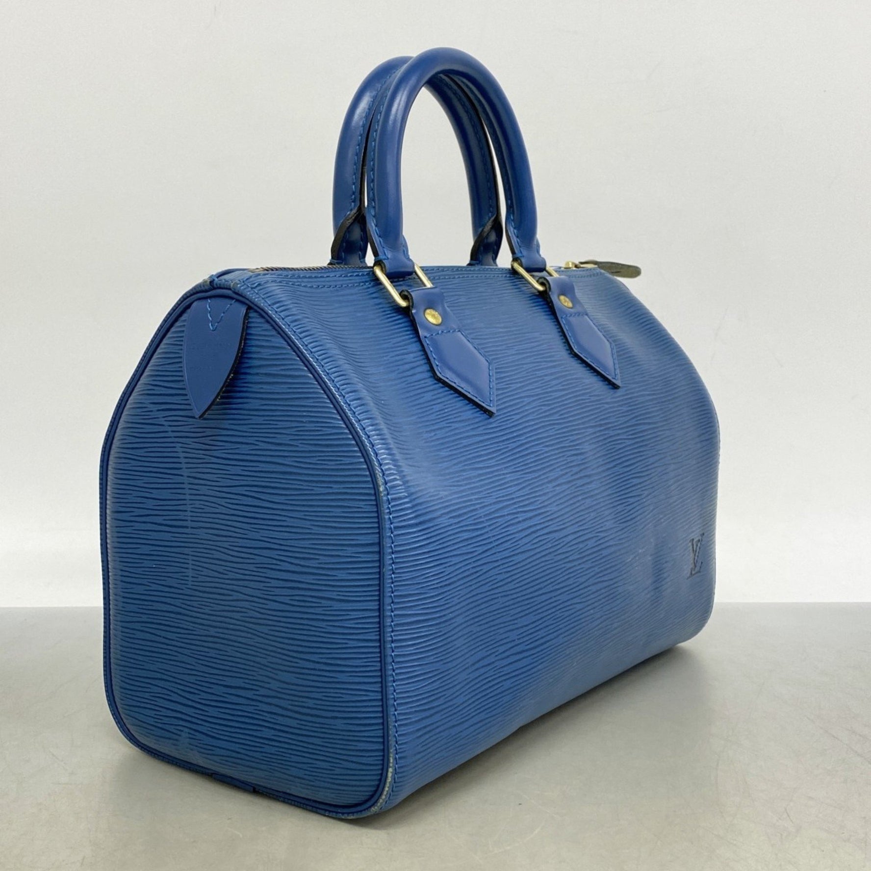 Louis Vuitton Epi Speedy 25 Handbag M43015 Toledo Blue for Women