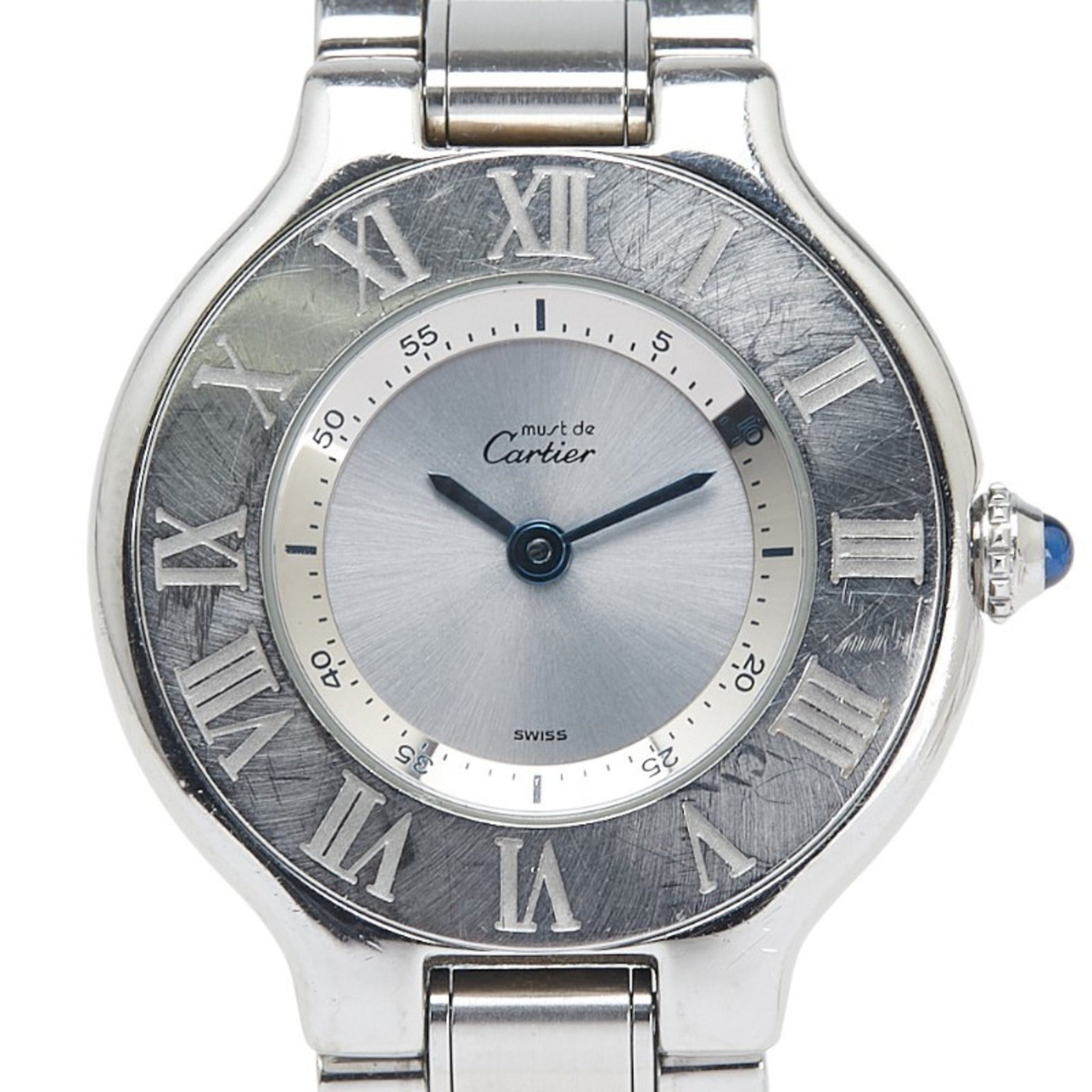 Cartier Must 21 Vantianne Quartz Watch with Silver Dial and Stainless Steel